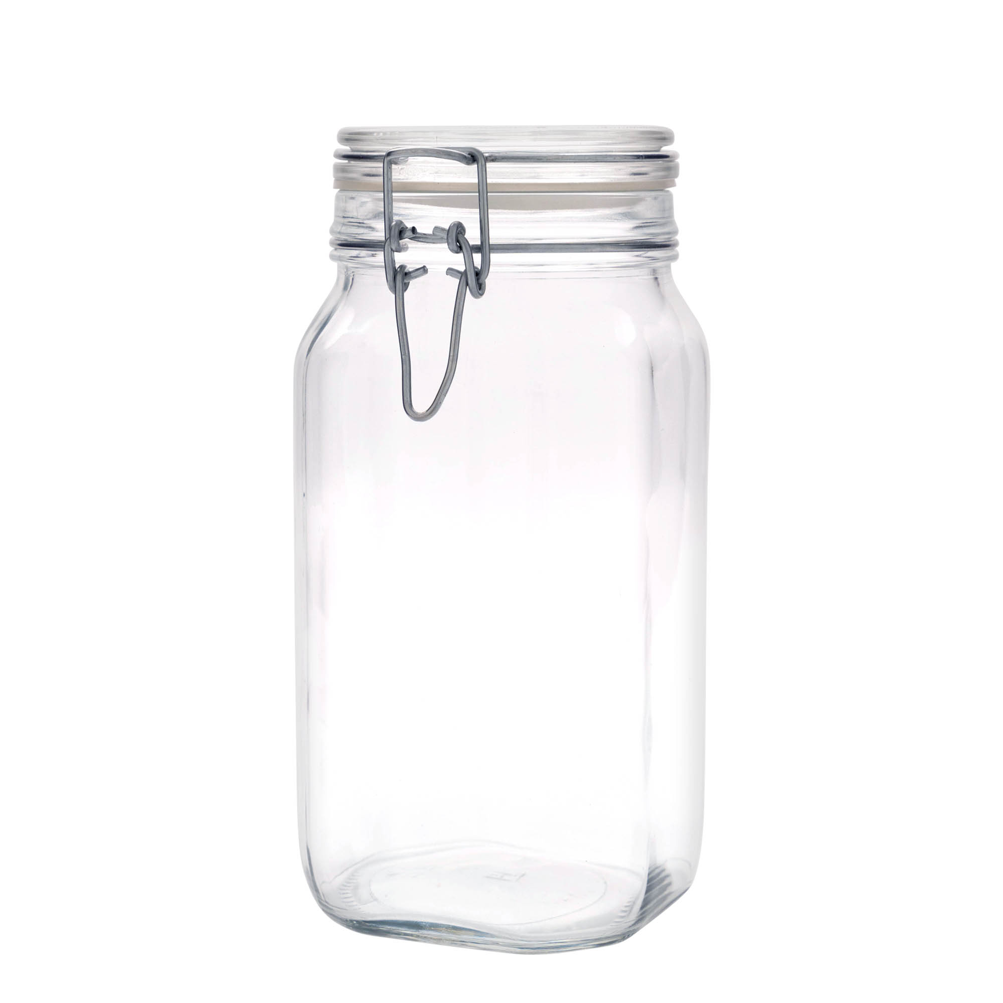 1 500 ml lankalukollinen purkki 'Fido', neliömäinen, suuaukko: lankalukko