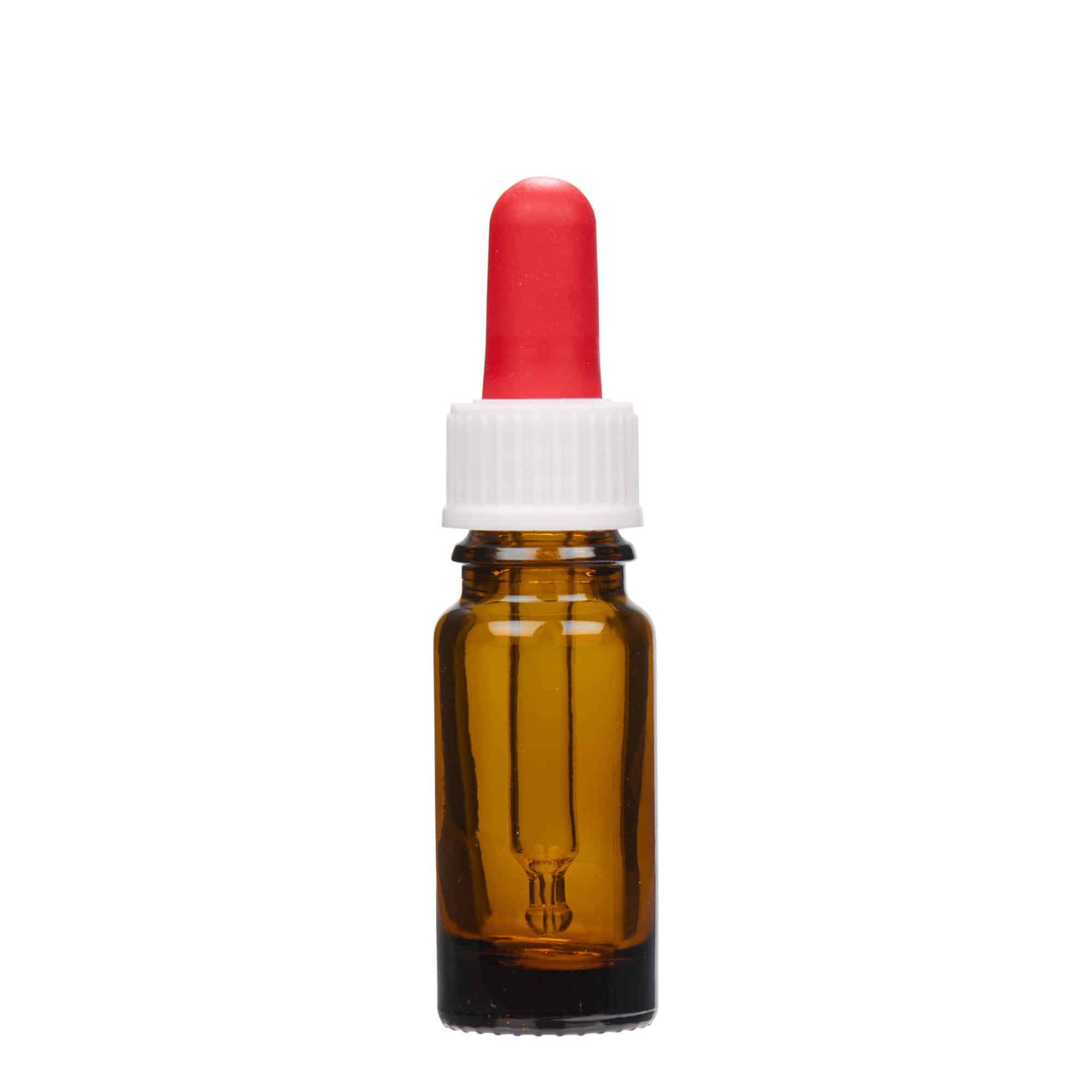 10 ml lääketieteellinen pipettipullo, lasia, ruskea, suuaukko: DIN 18