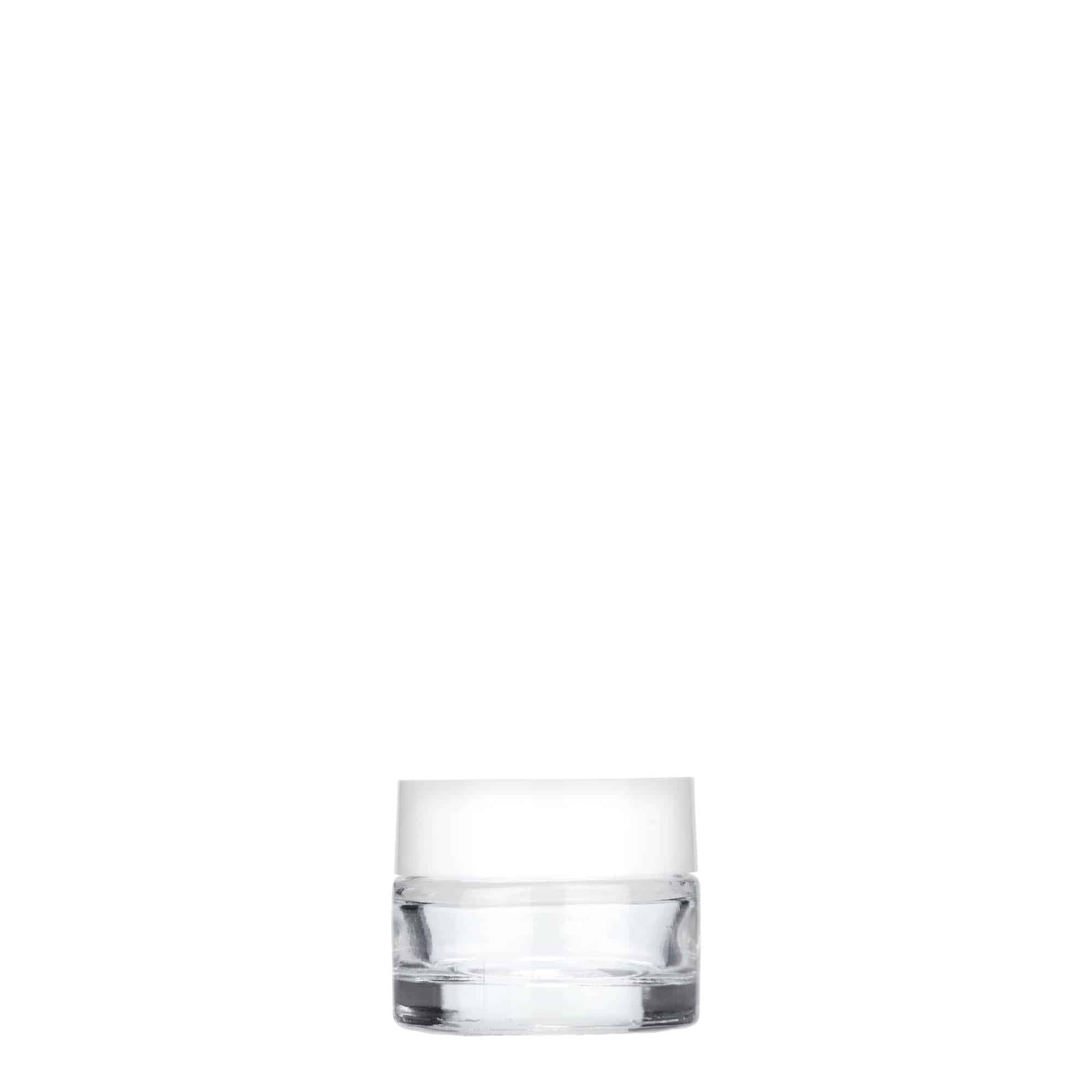 5 ml purkki 'Beauty', lasia, suuaukko: ruuvikorkki