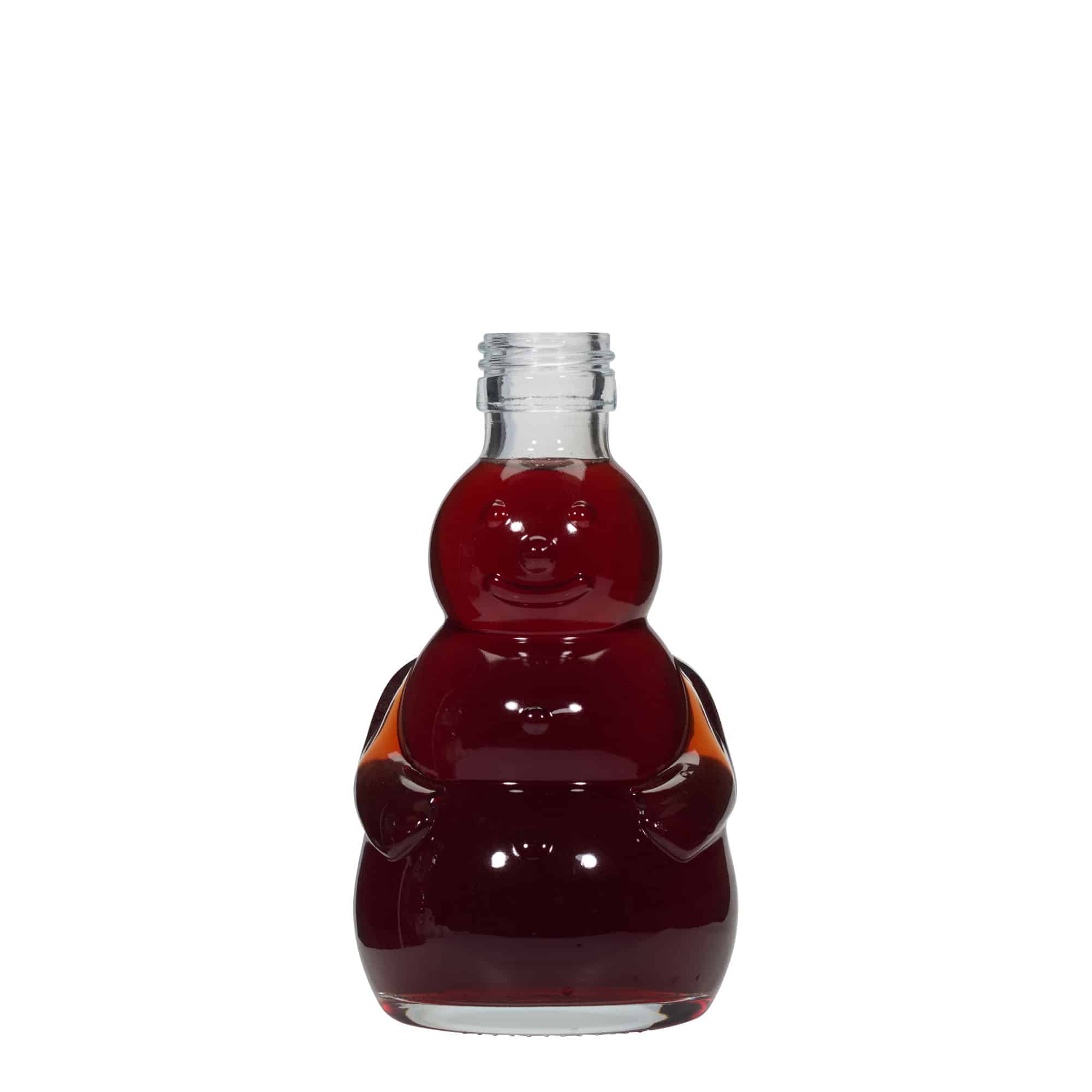 200 ml lasipullo 'Lumimies', suuaukko: PP 28