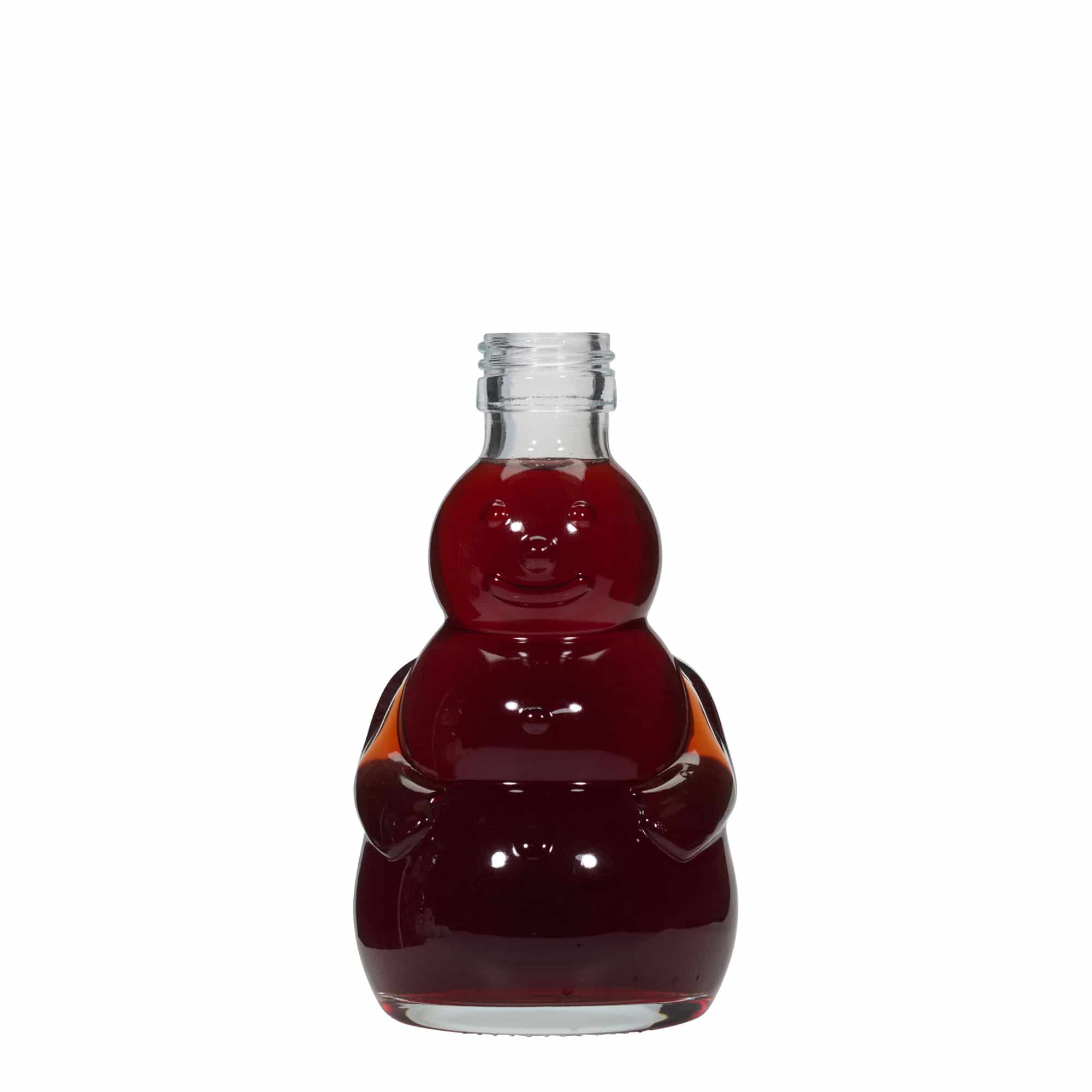 200 ml lasipullo 'Lumimies', suuaukko: PP 28