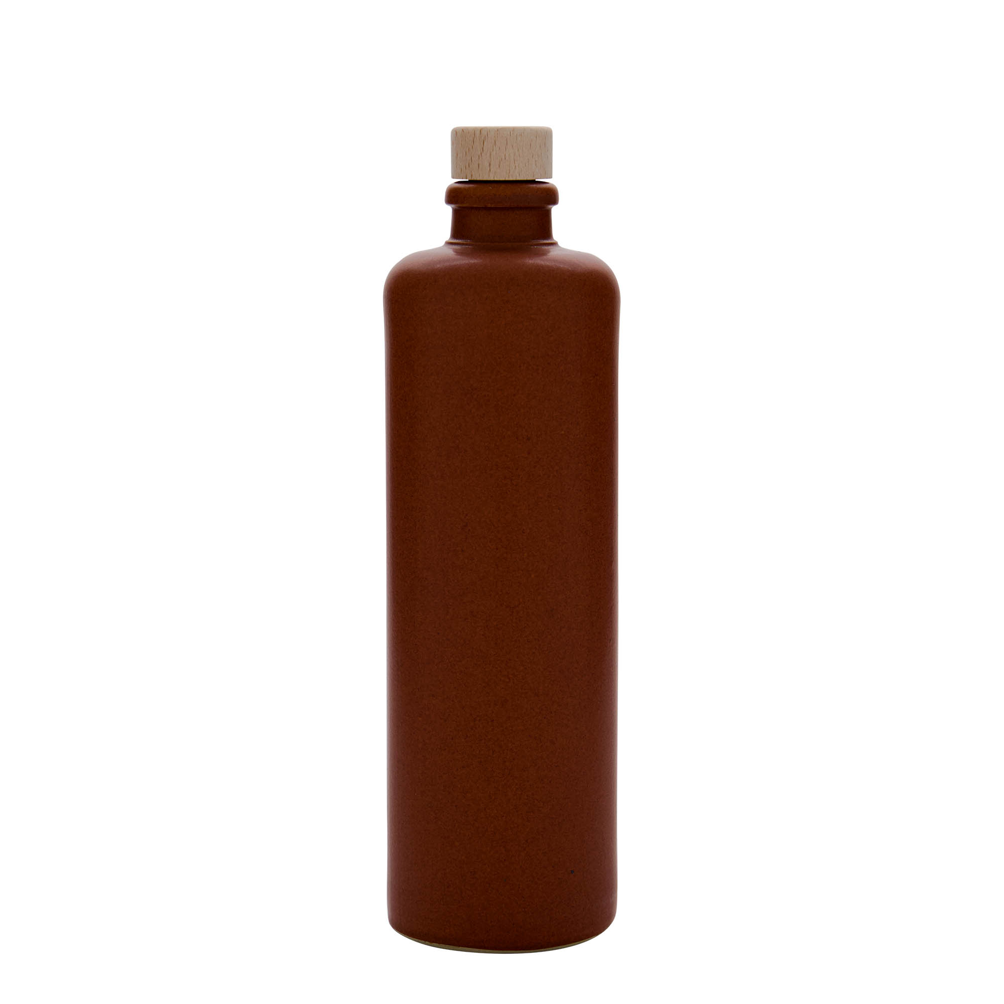 500 ml tonkuru, saviastia, punaruskea, suuaukko: korkki