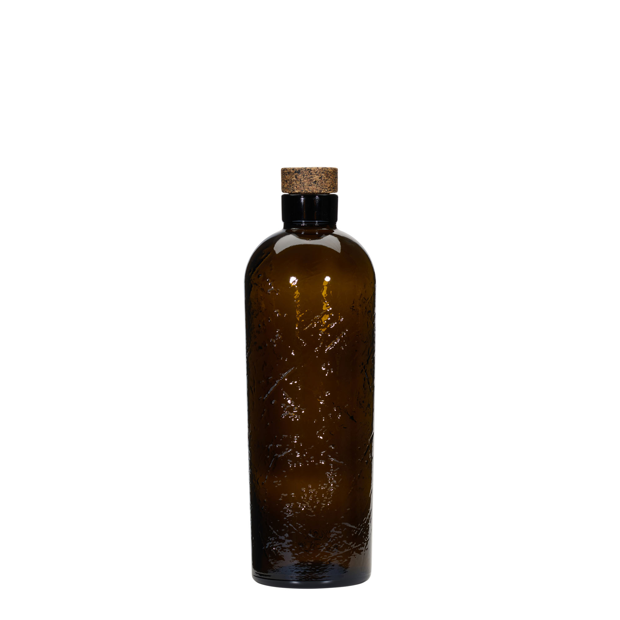 700 ml Wildly Crafted lasipullo 'Natural', ruskea, suuaukko: korkki