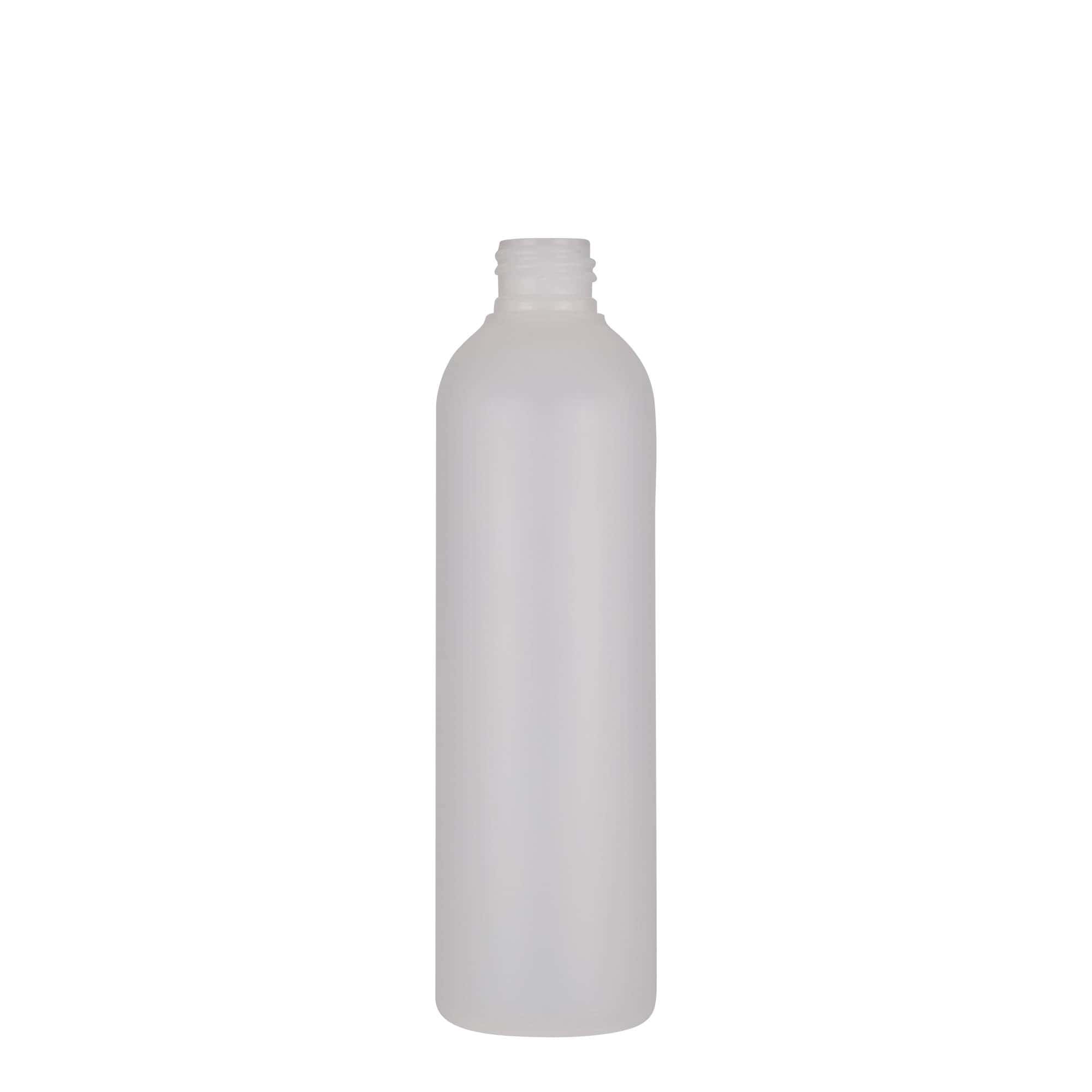 250 ml muovipullo ”Tuffy”, HDPE, luonnonvärinen, suuaukko: 24/410
