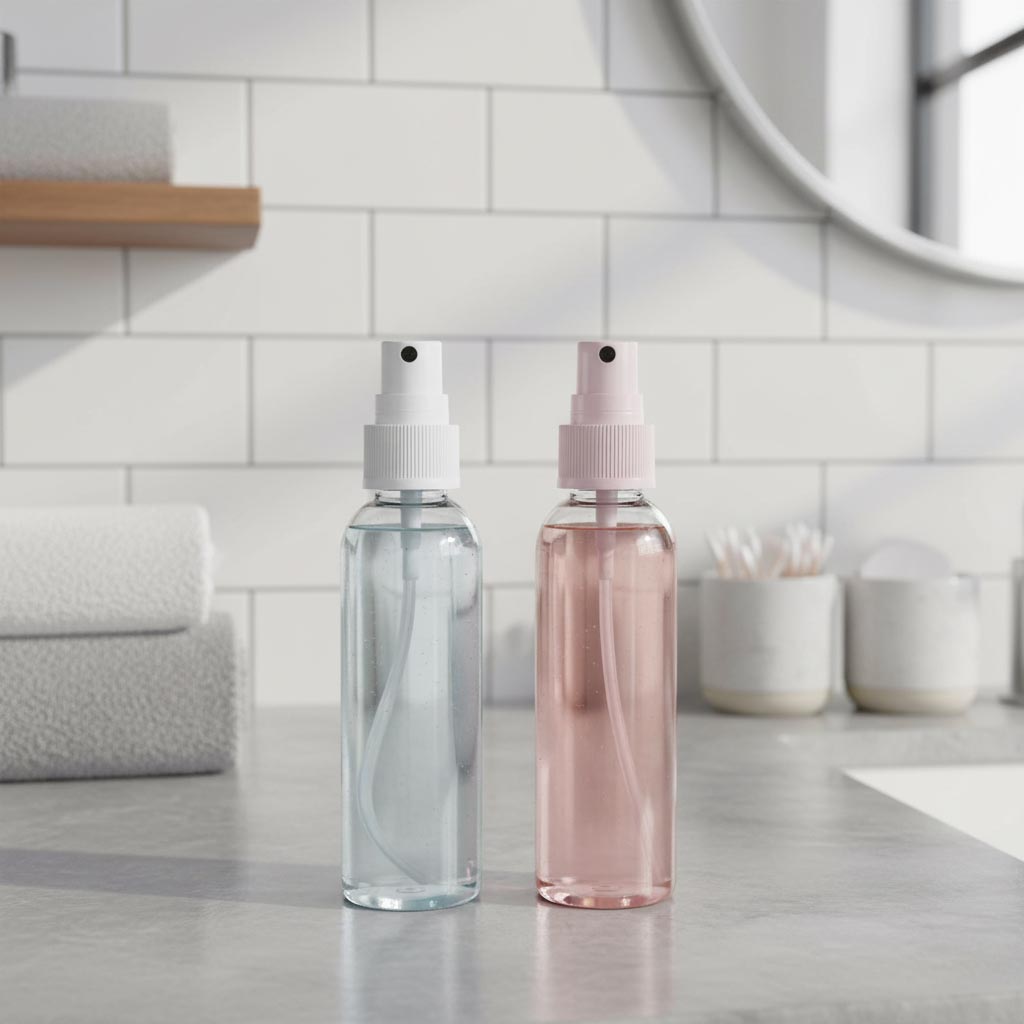 Ruuvikorkki suihkehöyrystimellä, PP-muovia, musta, suukoko: 24/410 Ruuvikorkki suihkehöyrystimellä, PP-muovia, musta, suukoko: 24/410