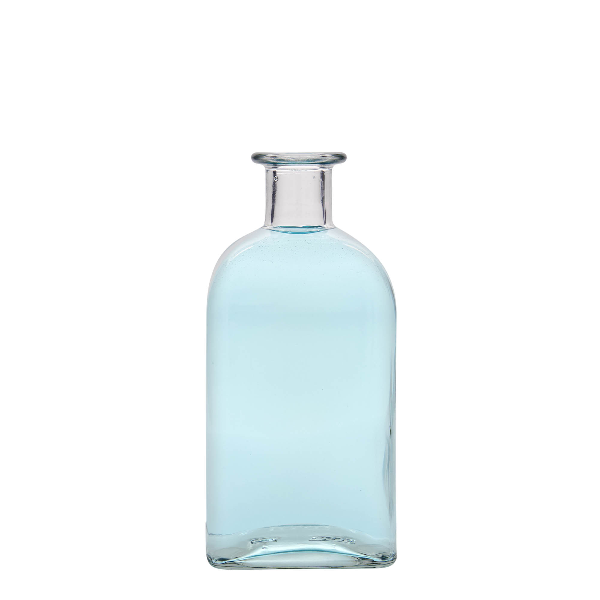500 ml lasipullo Apotheker Carré, neliömäinen, suuaukko: korkki