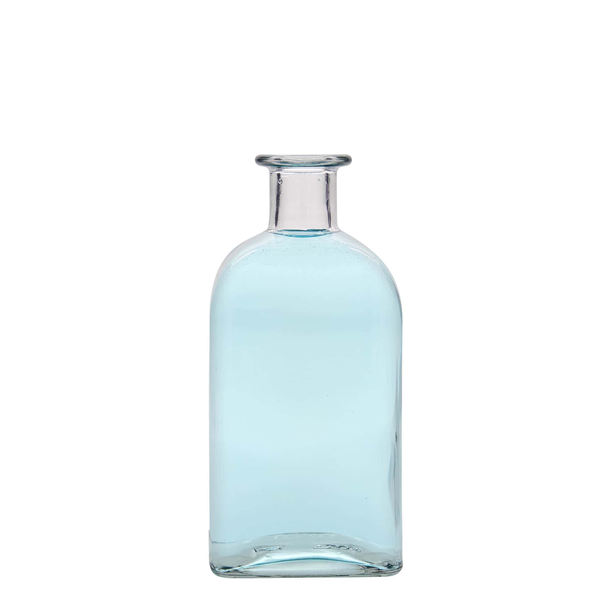 500 ml lasipullo Apotheker Carré, neliömäinen, suuaukko: korkki