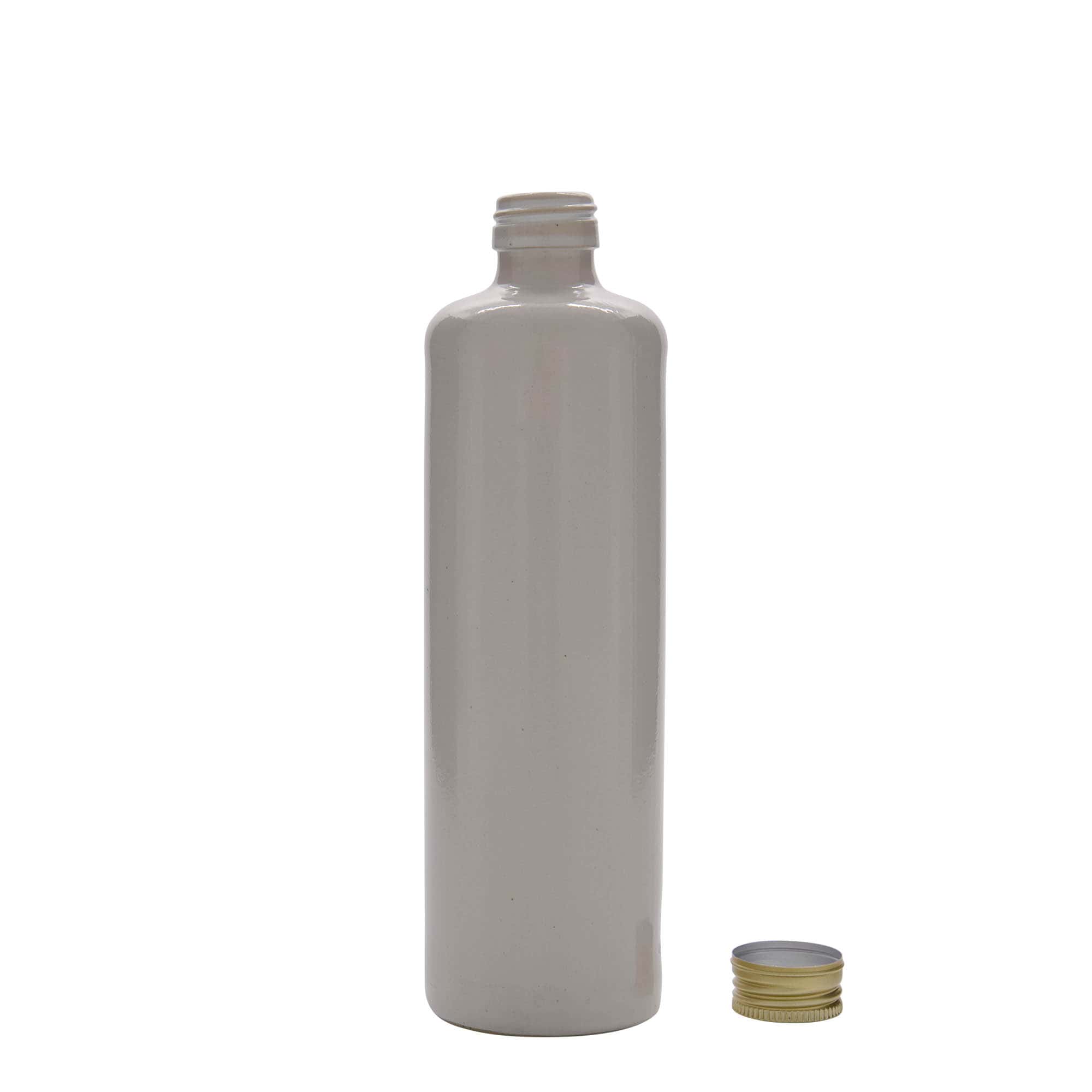 500 ml saviruukku, kivisavi, valkoinen, suuaukko: PP 31,5