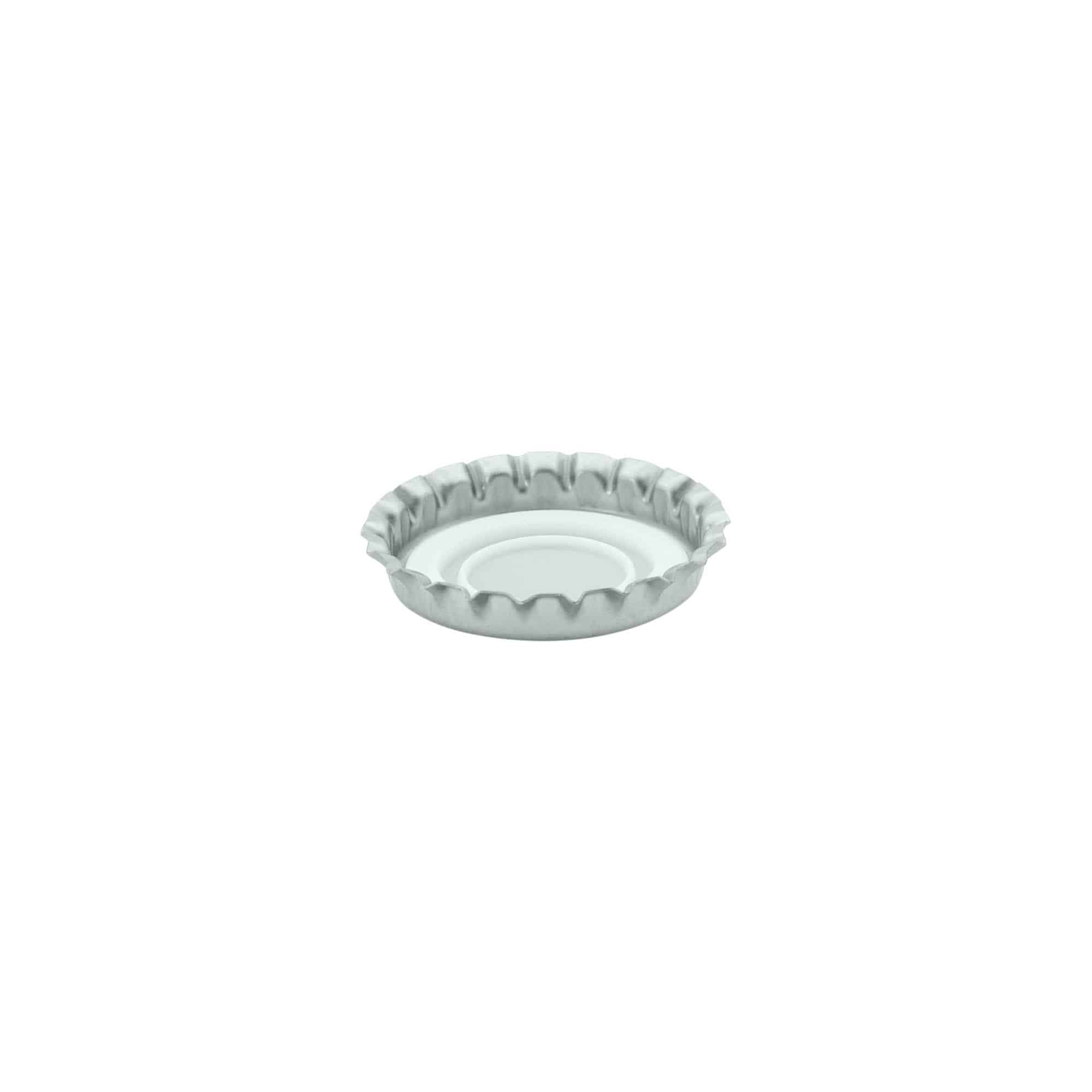Pullonkorkki 29 mm, metalli, hopea