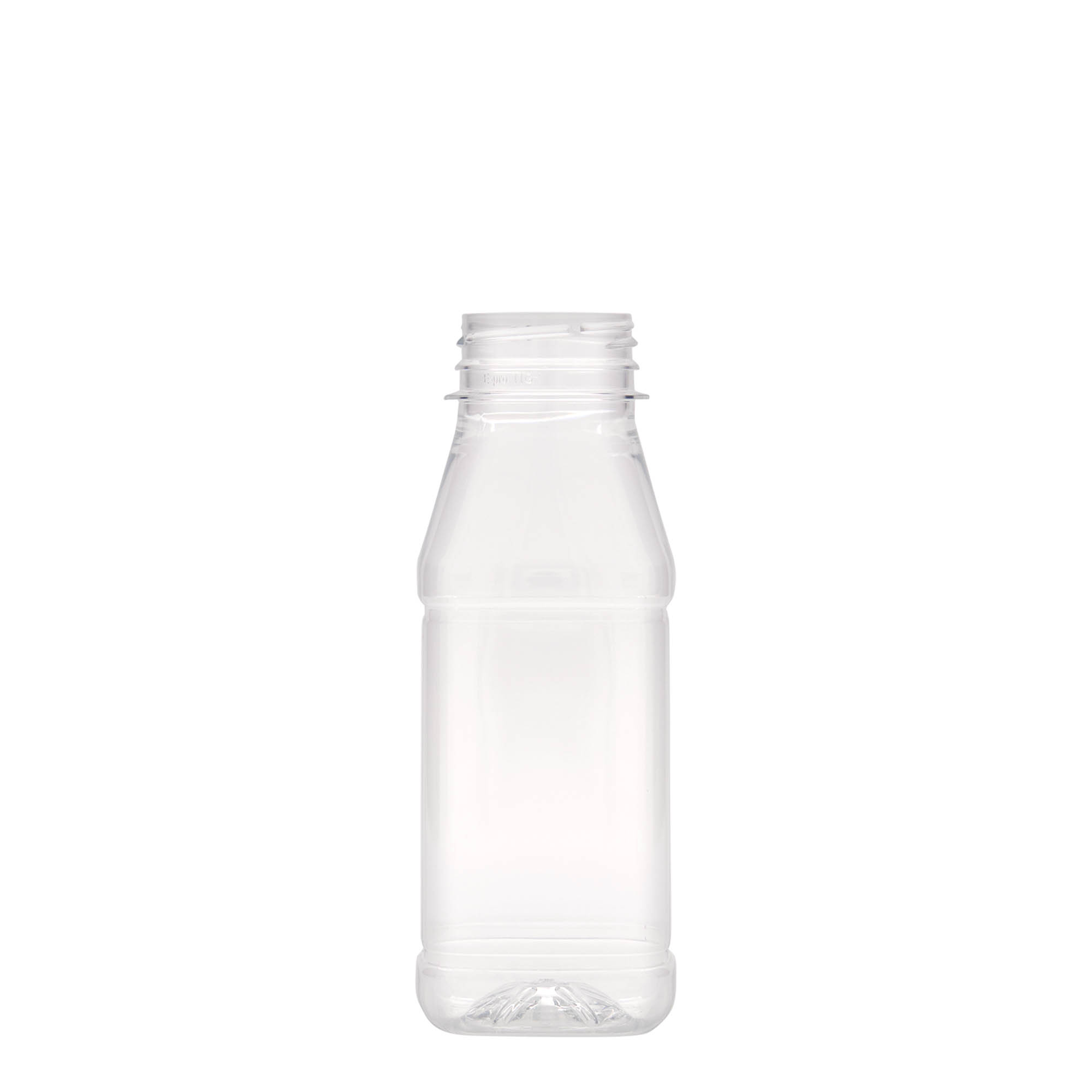 250 ml PET-pullo 'Milk and Juice Carré', neliömäinen, muovia, suuaukko: 38 mm