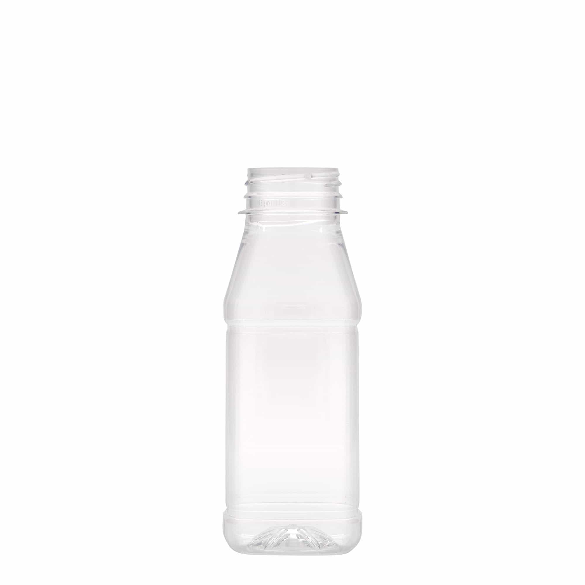 250 ml PET-pullo 'Milk and Juice Carré', neliömäinen, muovia, suuaukko: 38 mm