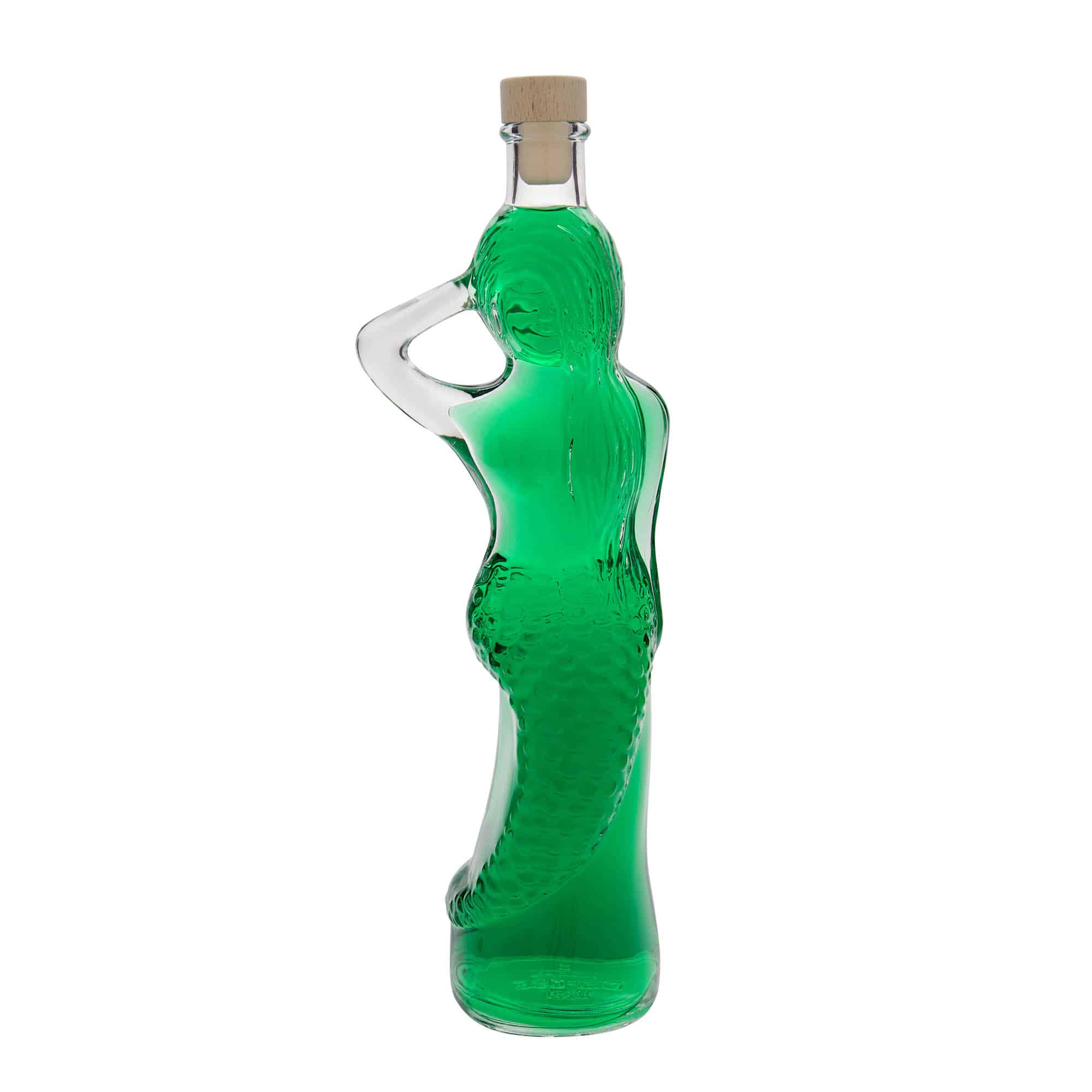 500 ml lasipullo 'Merenneito', suuaukko: korkki