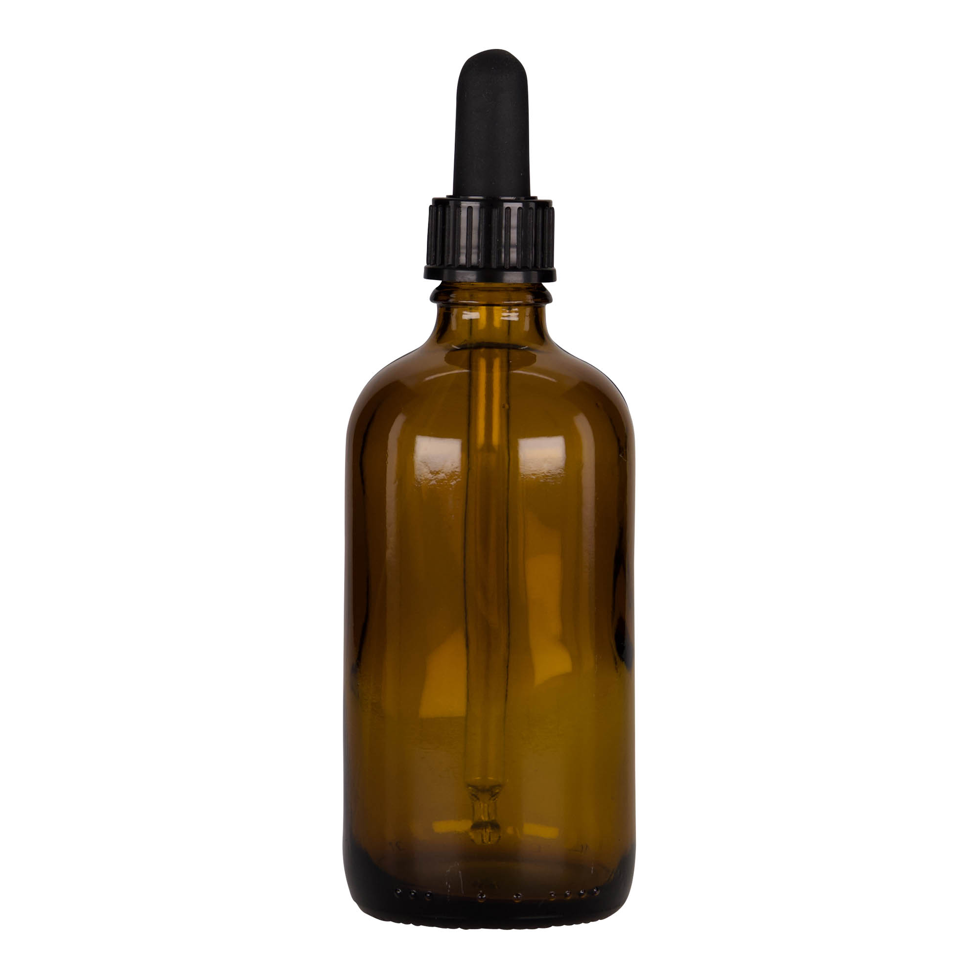 100 ml lääketieteellinen pipettipullo, lasia, ruskea-musta, suuaukko: DIN 18