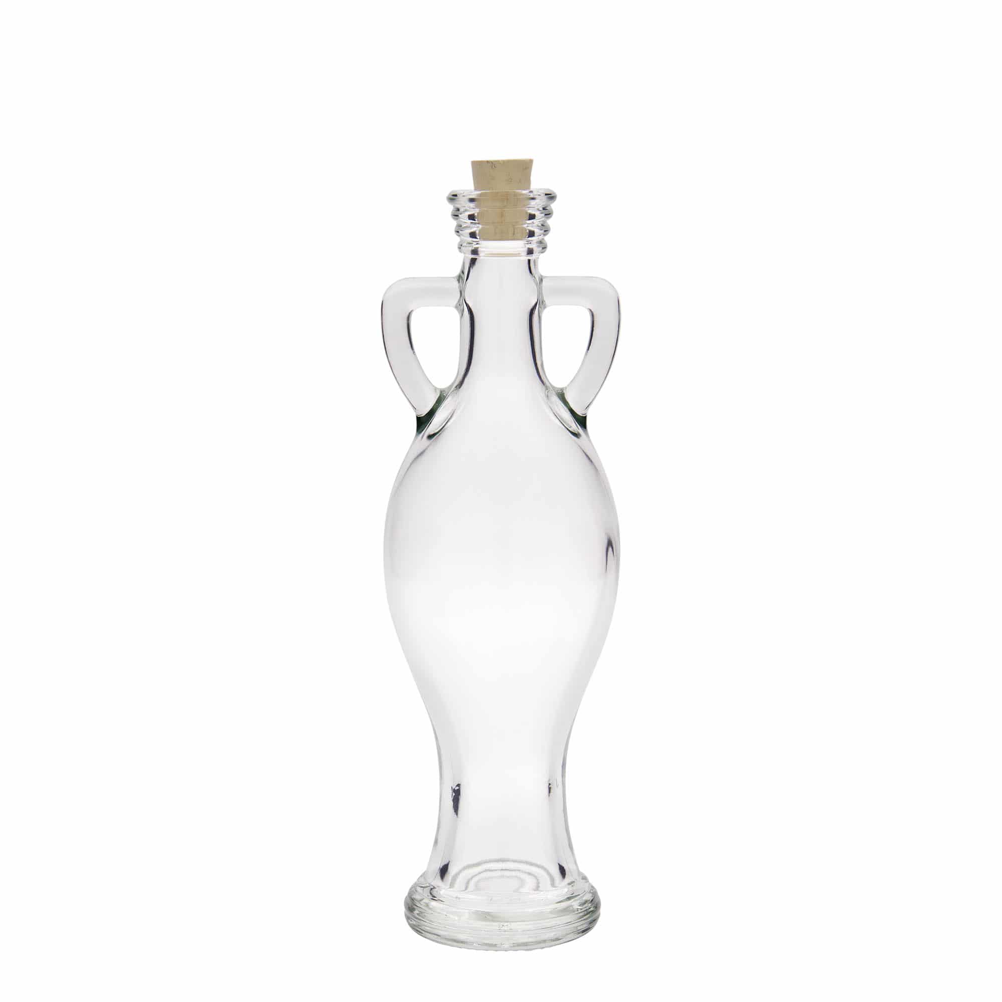 200 ml lasipullo ”Amphore”, suuaukko: korkki