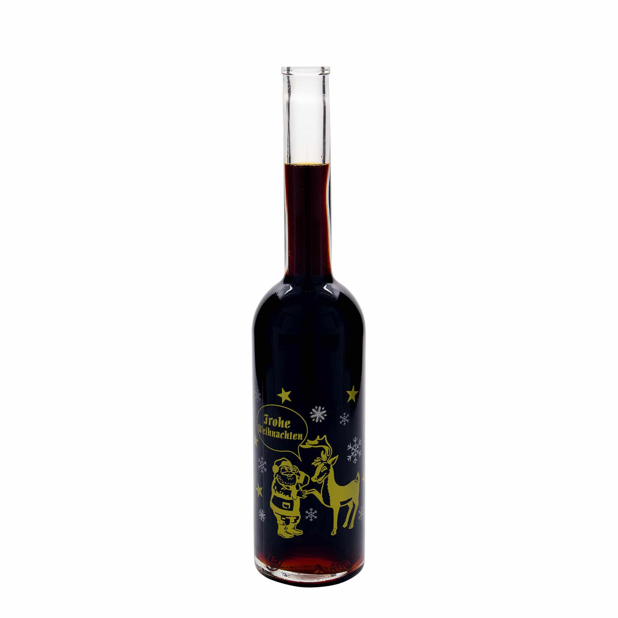 500 ml lasipullo 'Opera', kuvio: ilotulitus, suuaukko: korkki