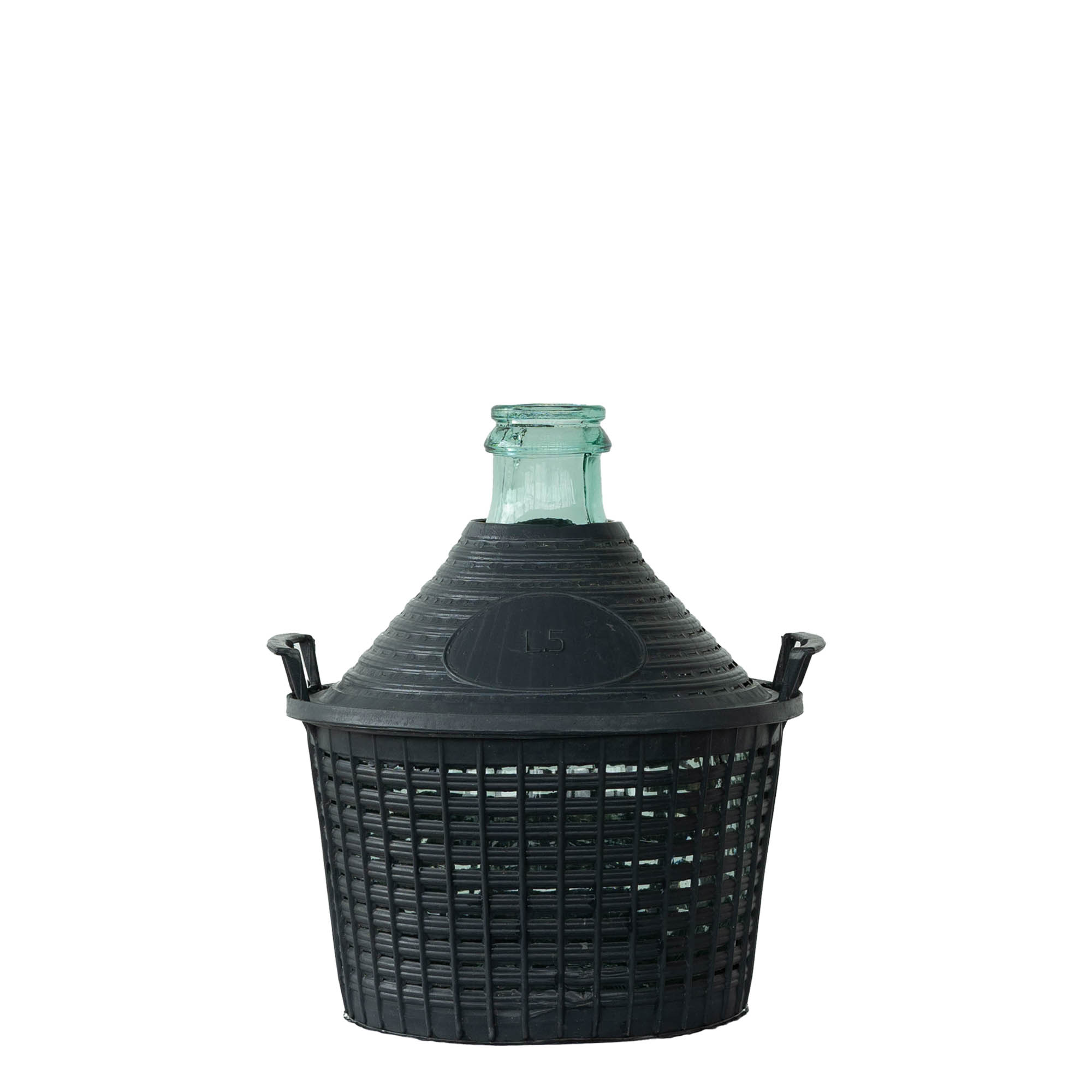 5 l pallopullo kapeakaulainen, lasia, suuaukko: päällyskansi 5 l pallopullo kapeakaulainen, lasia, suuaukko: päällyskansi