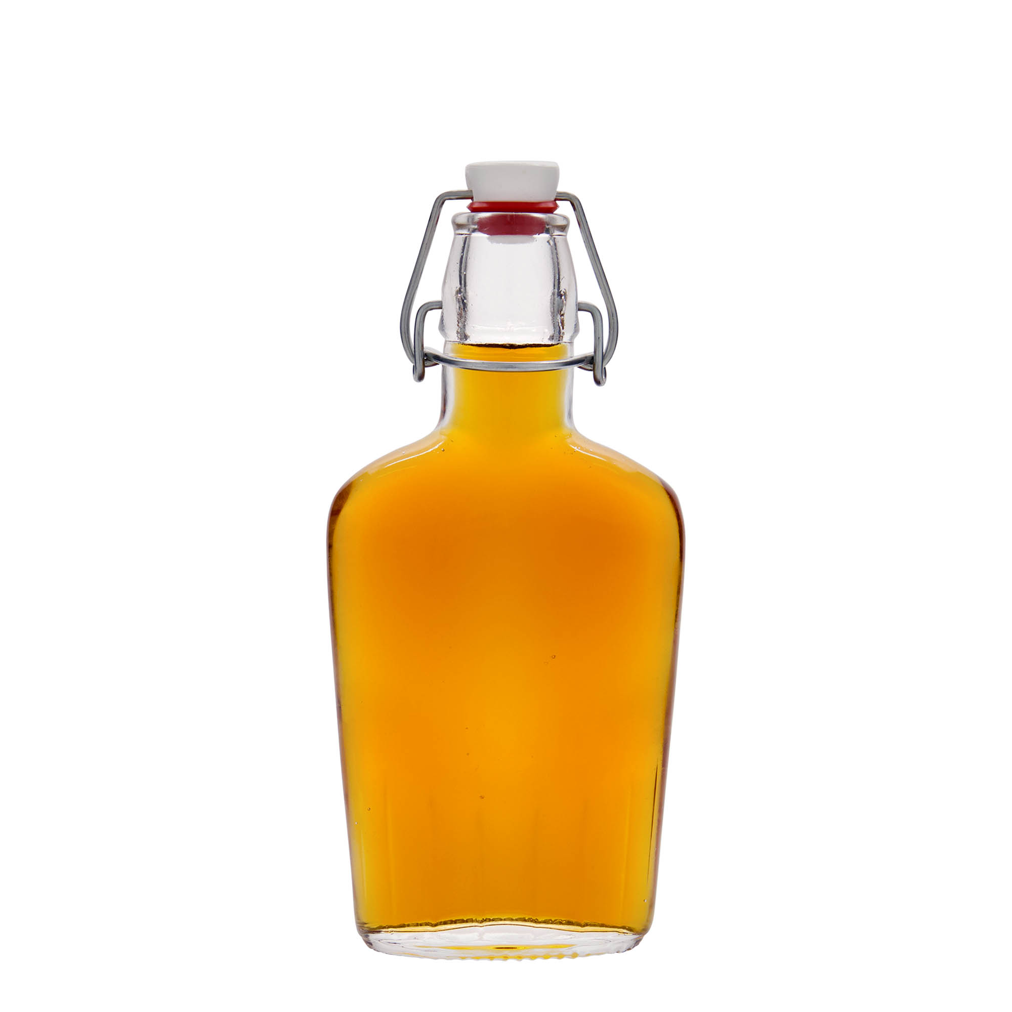 250 ml lasipullo 'Fiaschetta', soikea, suuaukko: saranakorkki