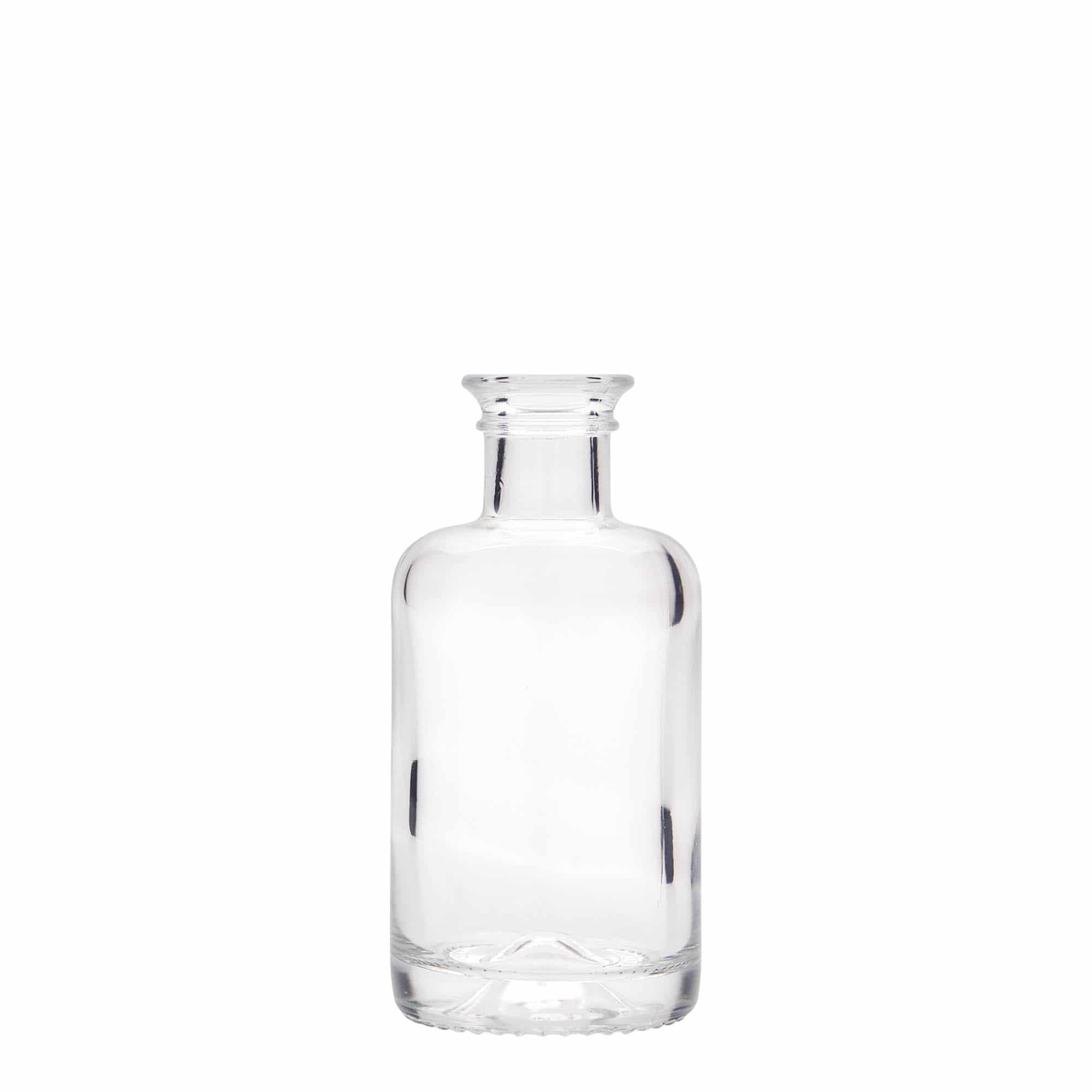 100 ml apteekkarin lasipullo, suu: korkki 100 ml apteekkarin lasipullo, suu: korkki
