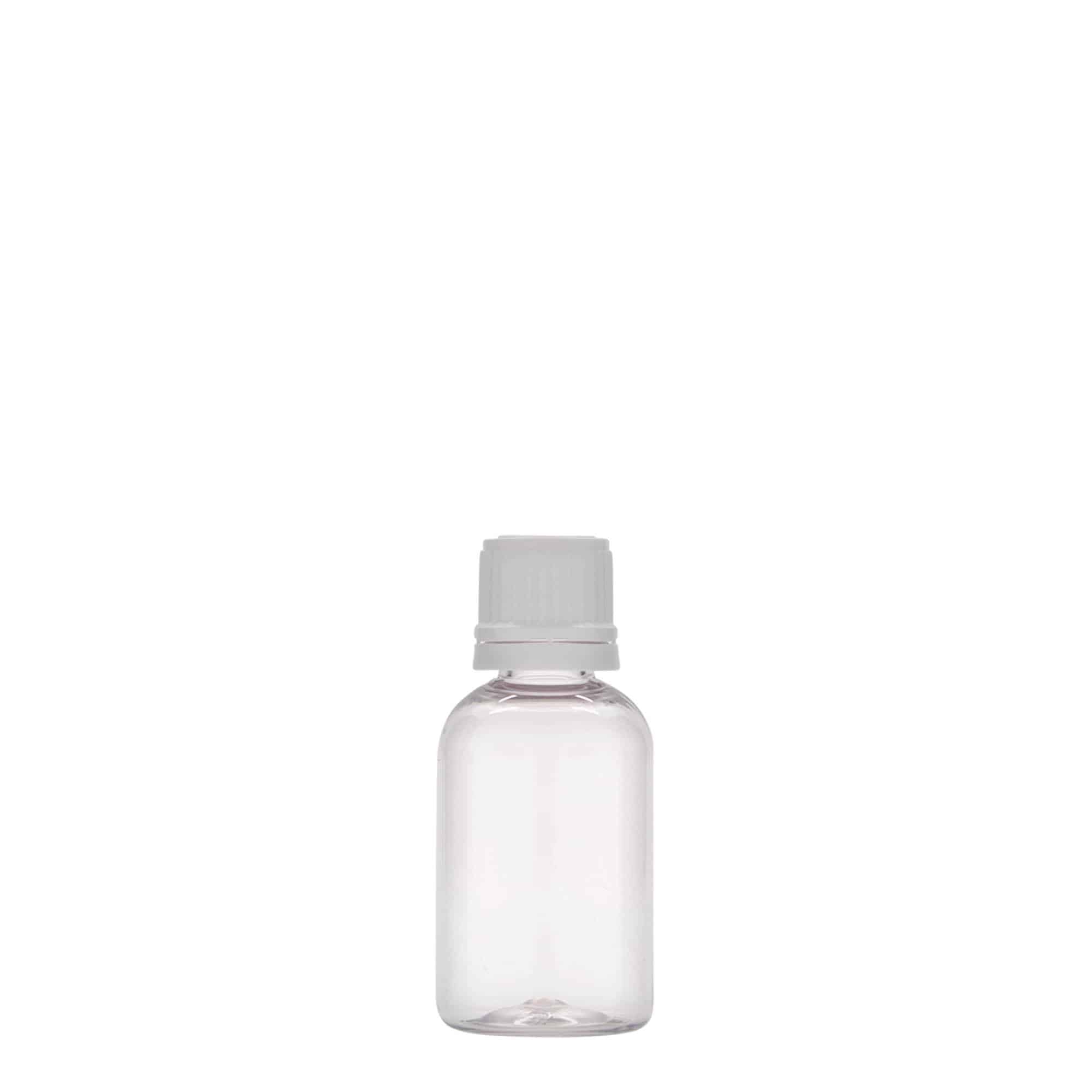 30 ml PET-lääkepullo 'Easy Living', muovia, suuaukko: DIN 18