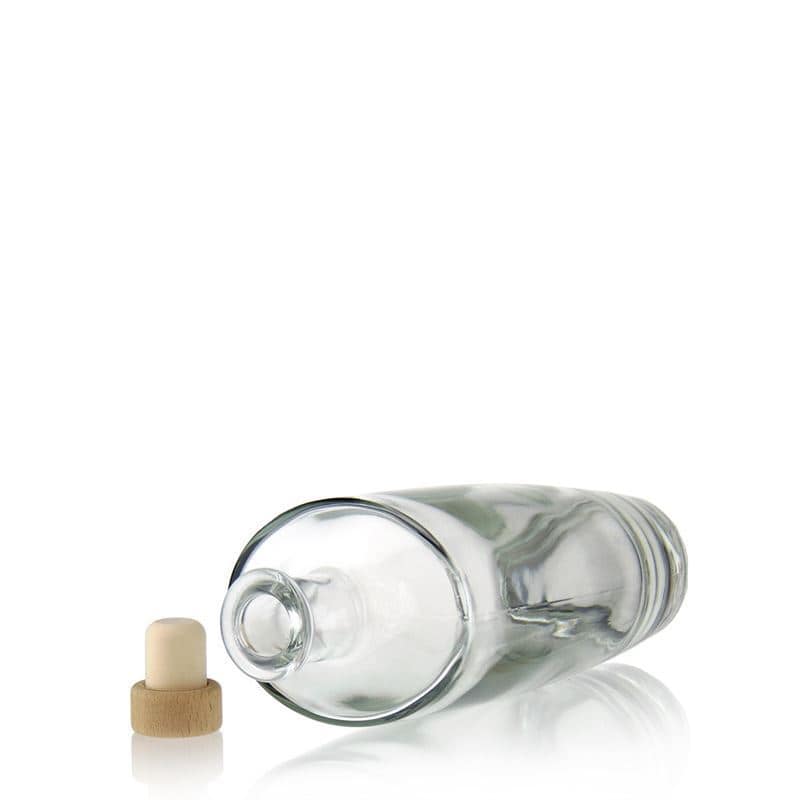500 ml lasipullo 'Vanessa', soikea, suu: korkki
