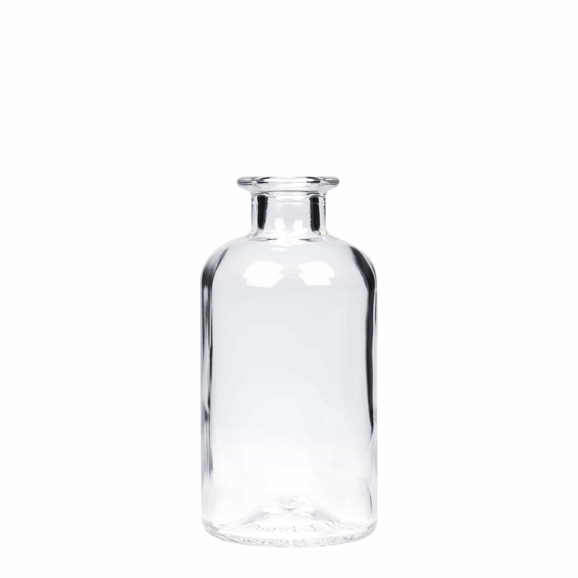 250 ml apteekkarin lasipullo, suu: korkki 250 ml apteekkarin lasipullo, suu: korkki
