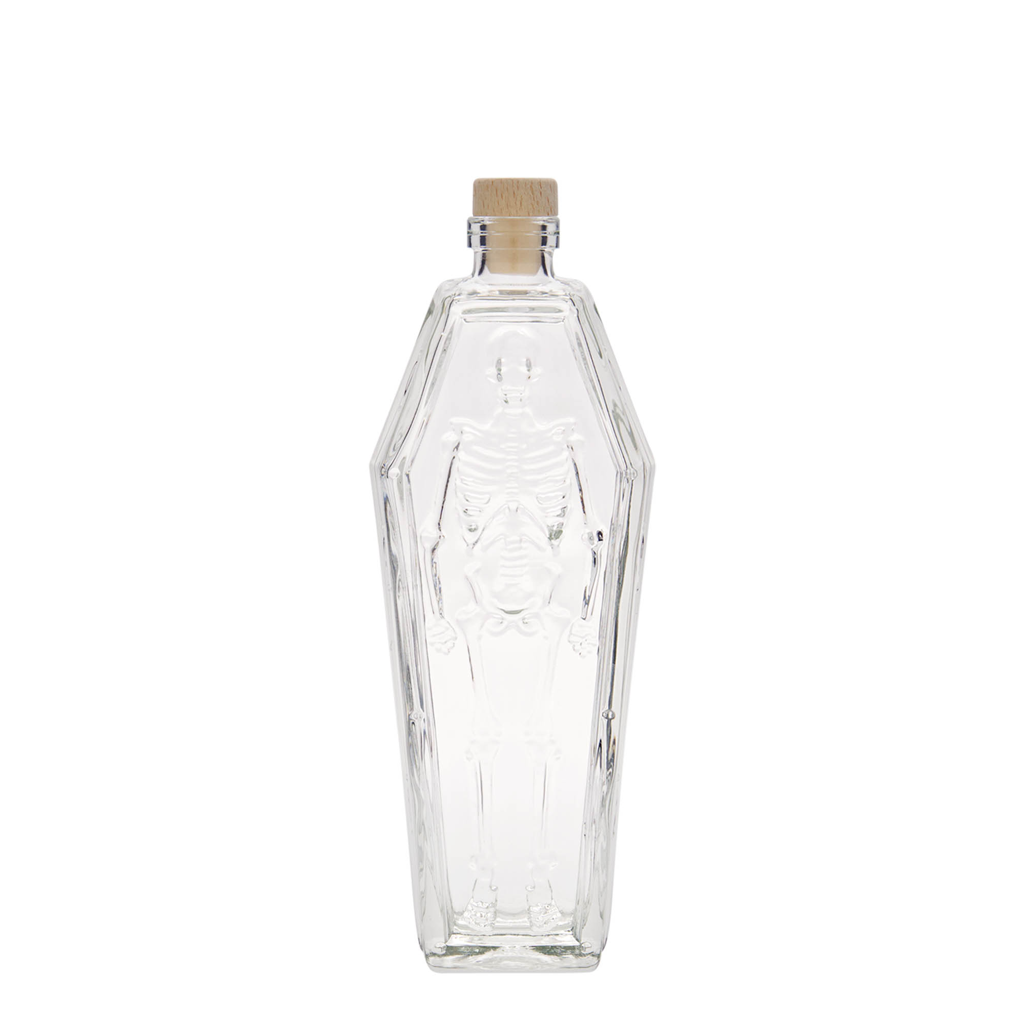 200 ml lasipullo 'arkku', suuaukko: korkki