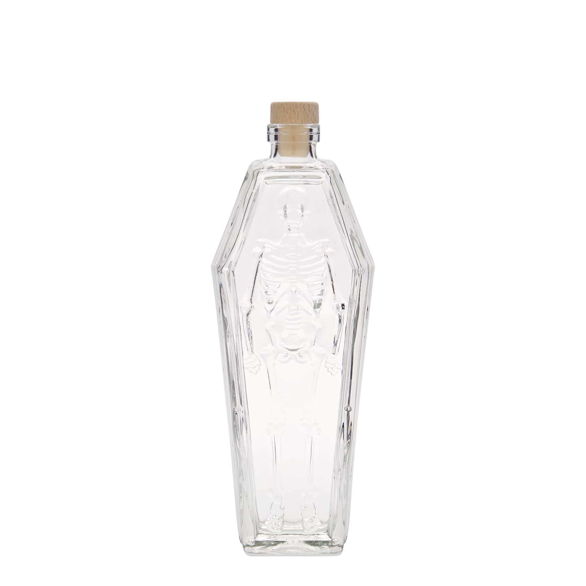 200 ml lasipullo 'arkku', suuaukko: korkki