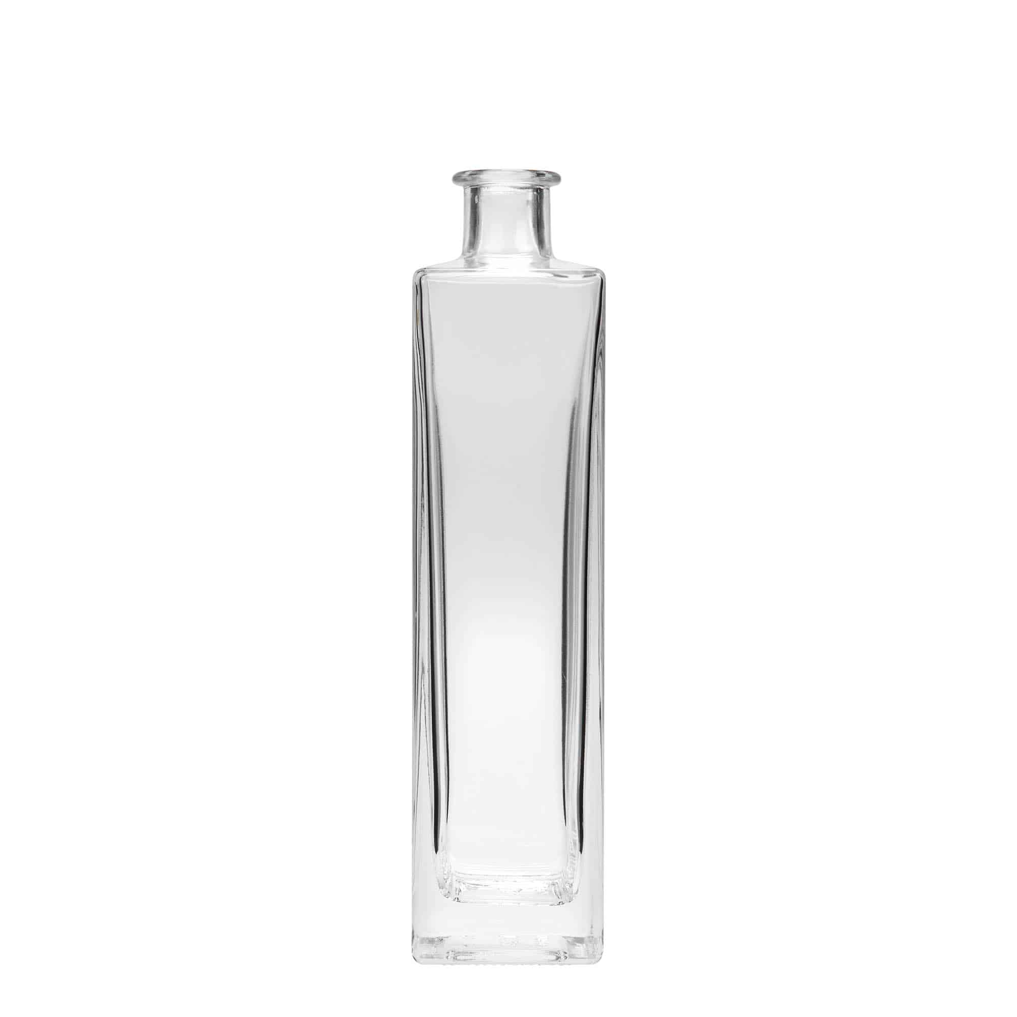 500 ml lasipullo 'Rafaello', neliö, suu: korkki 500 ml lasipullo 'Rafaello', neliö, suu: korkki