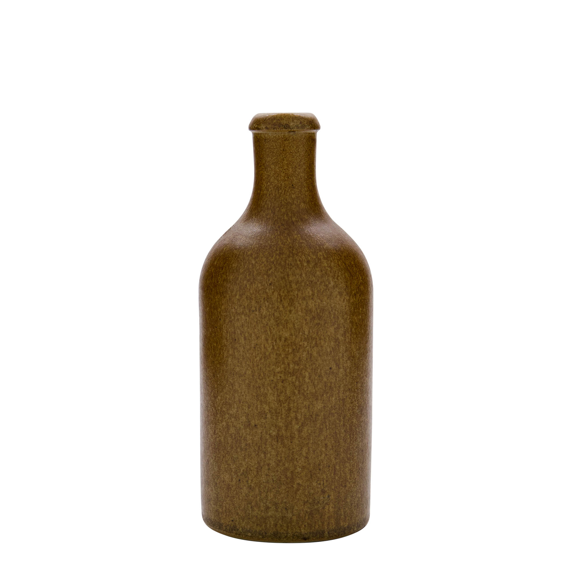500 ml saviruukku, kivikeramiikka, ruskea-kristalli, suuaukko: korkki