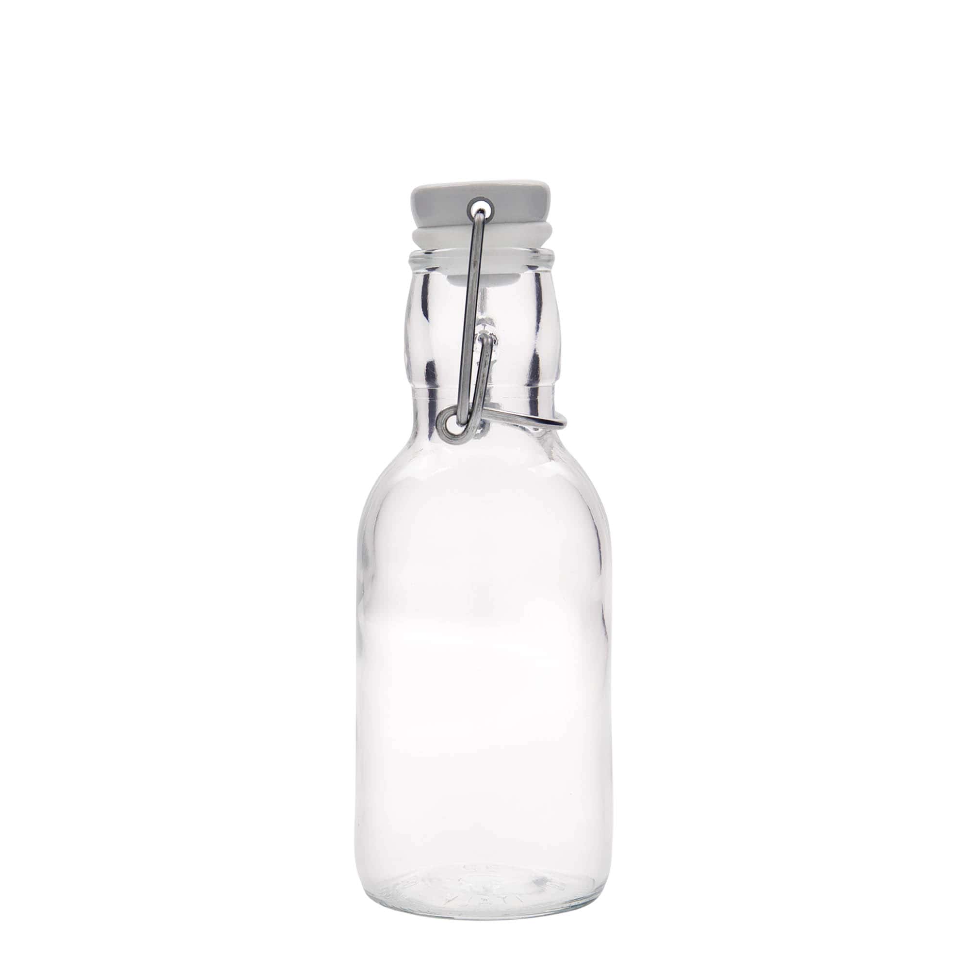 250 ml lasipullo 'Emilia', suuaukko: puristuskorkki