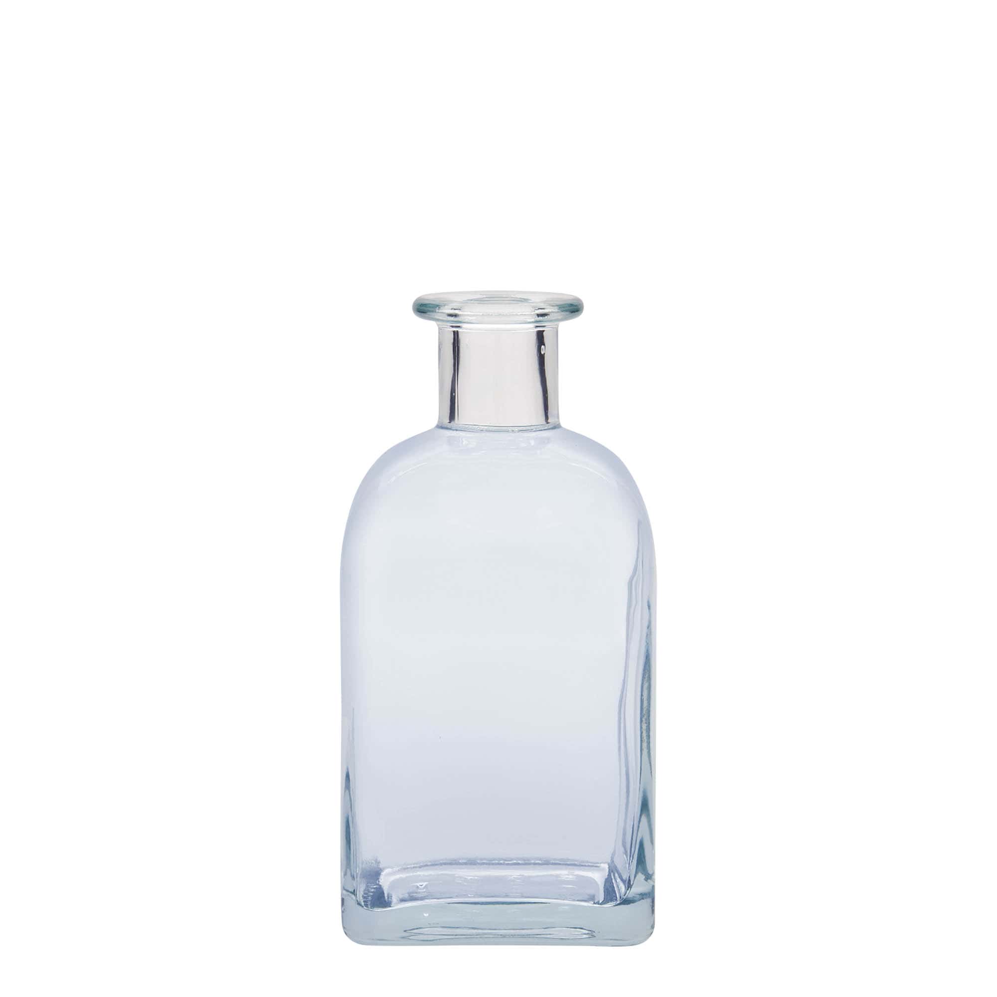 350 ml apteekkarin lasipullo Carré, neliö, suu: korkki