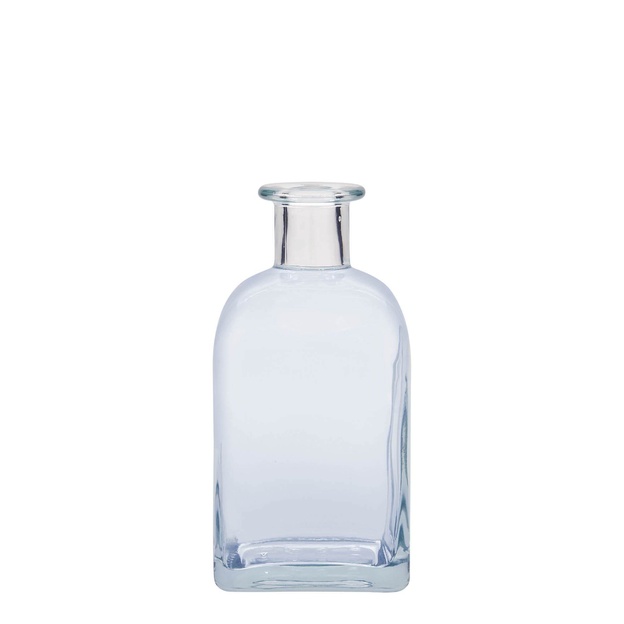 350 ml lasipullo Apotheker Carré, neliö, suuaukko: korkki