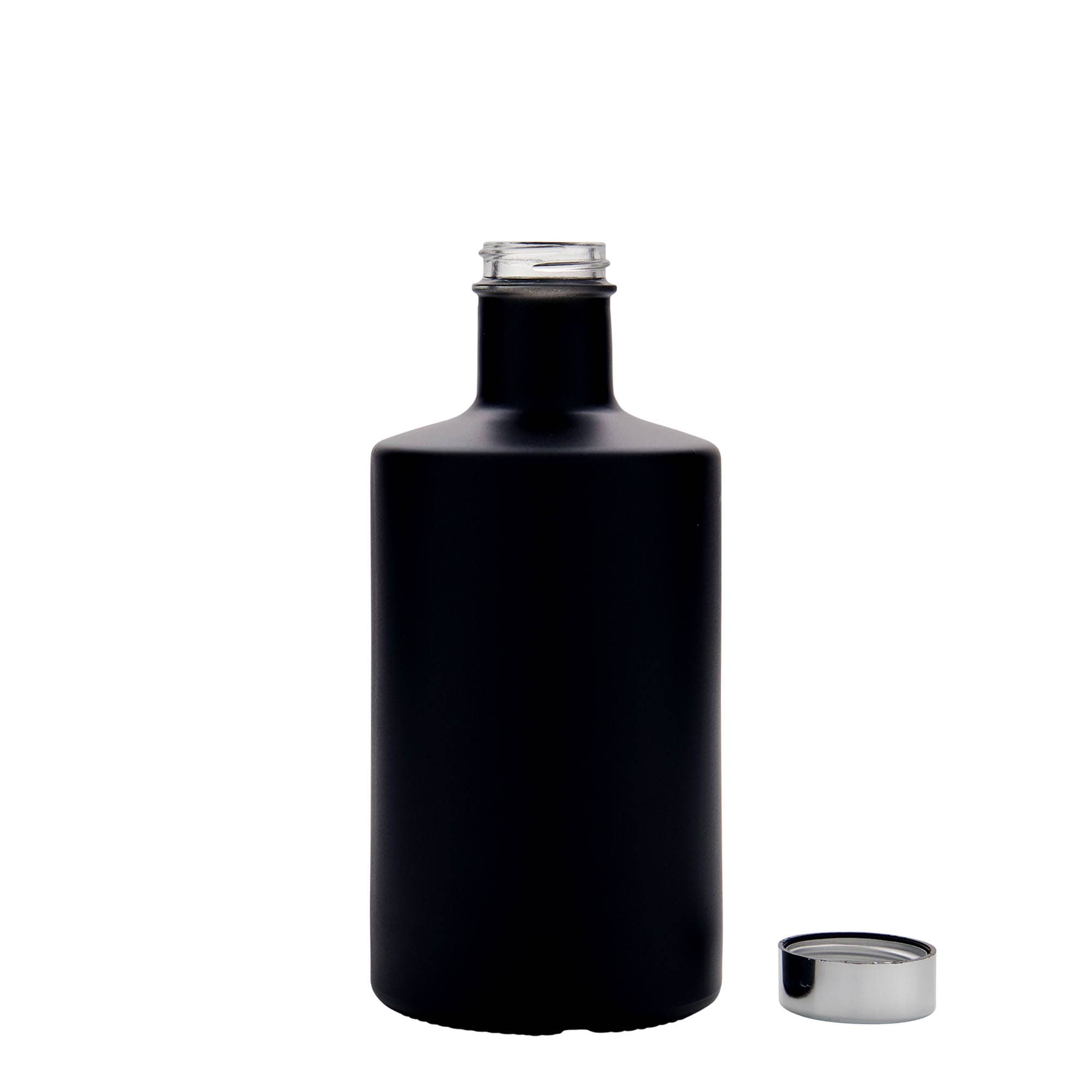 500 ml lasipullo 'Caroline', musta, suu: GPI 33