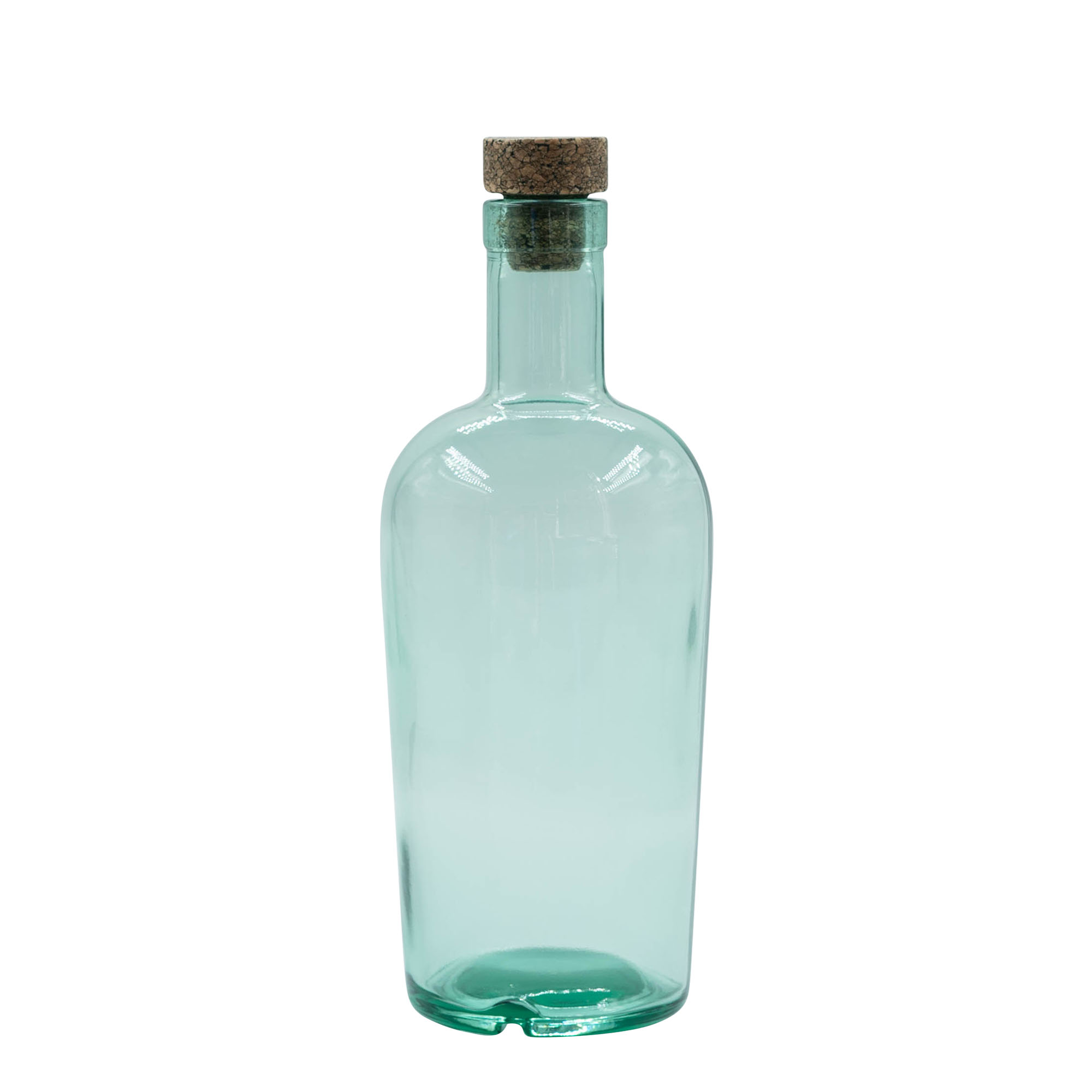 700 ml lasipullo 'Teo Light', suuaukko: korkki