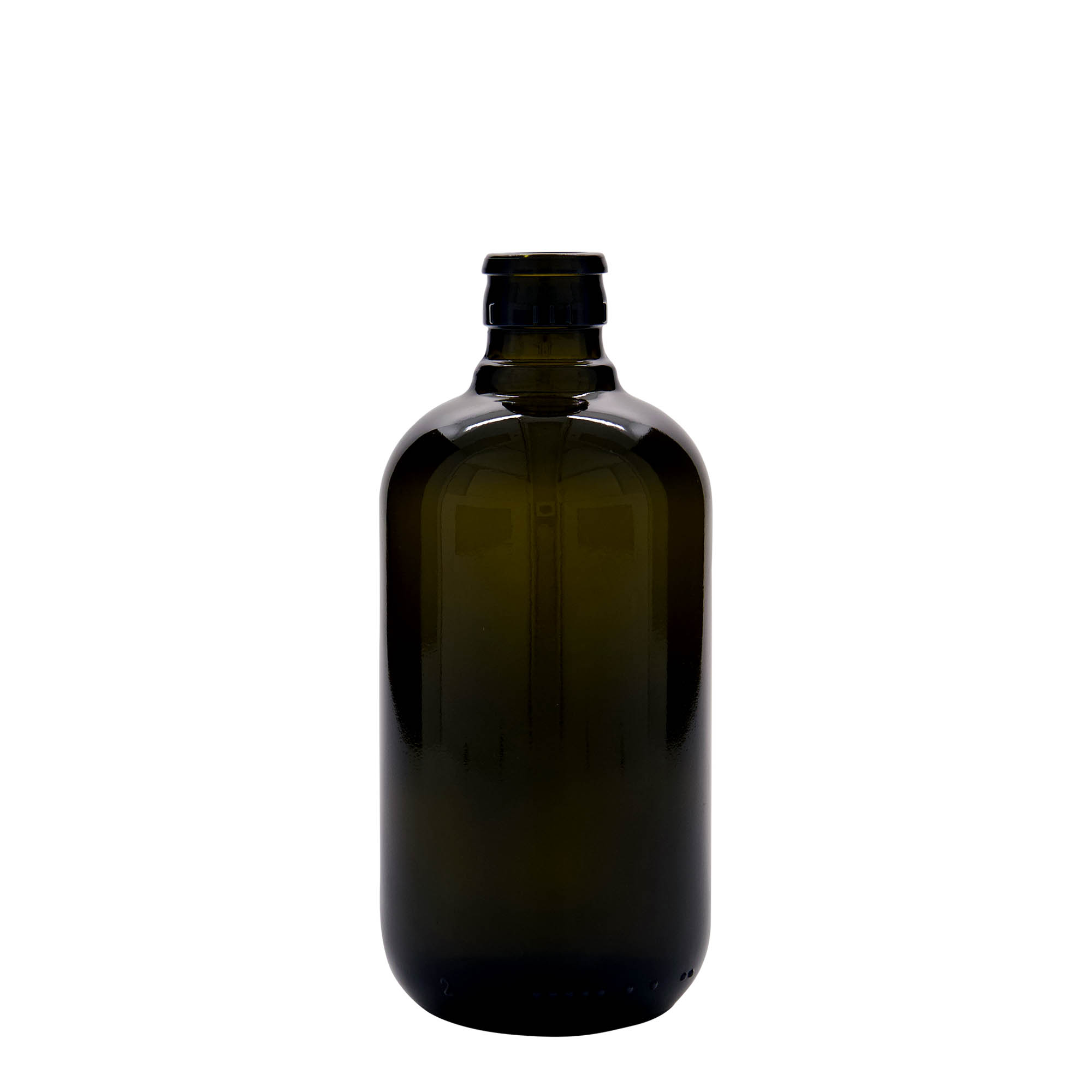 500 ml etikka-/öljypullo 'Biolio', lasia, antiikkivihreä, suuaukko: DOP