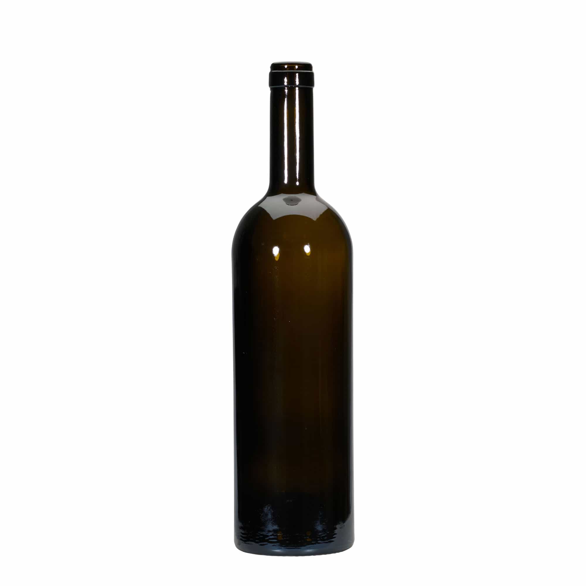750 ml viinipullo 'Golia', antiikkivihreä, suuaukko: korkki
