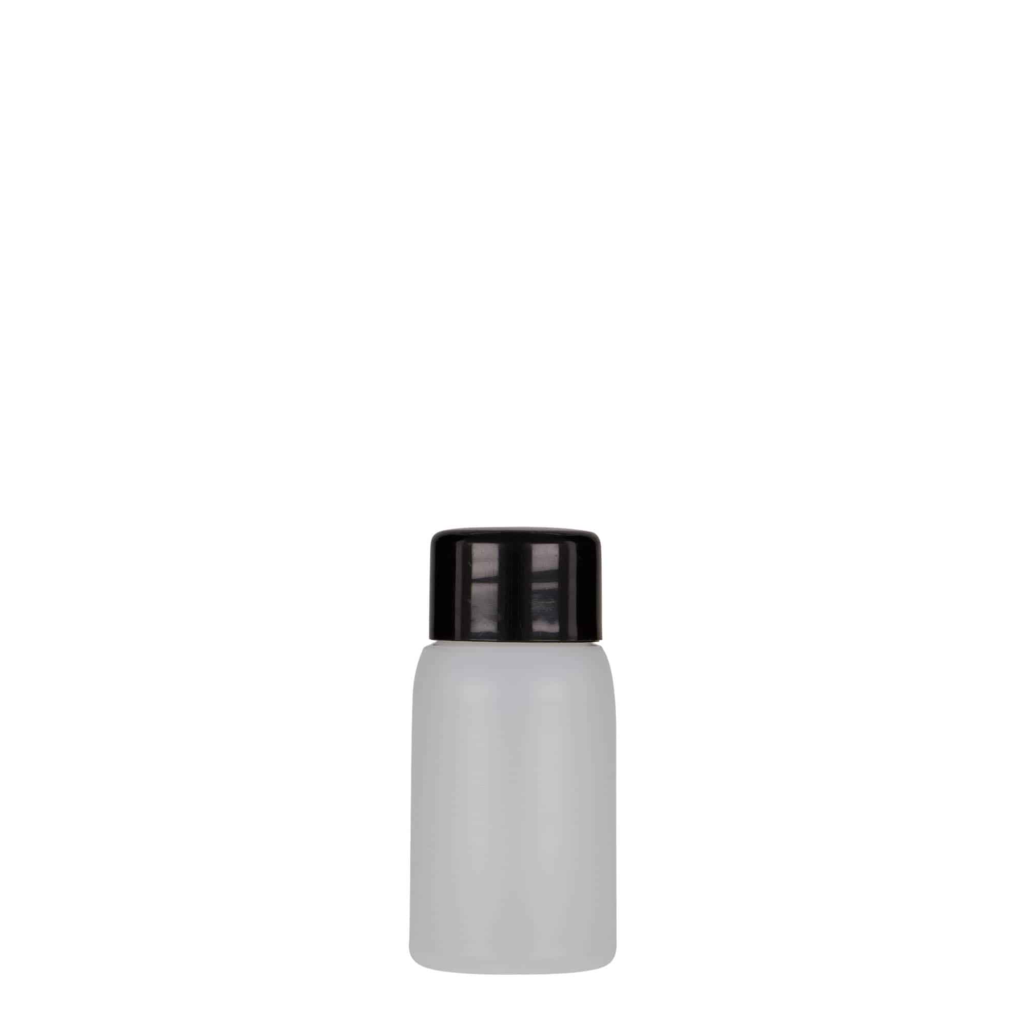 30 ml muovipullo 'Tuffy', HDPE, luonnonväri, suuaukko: 24/410