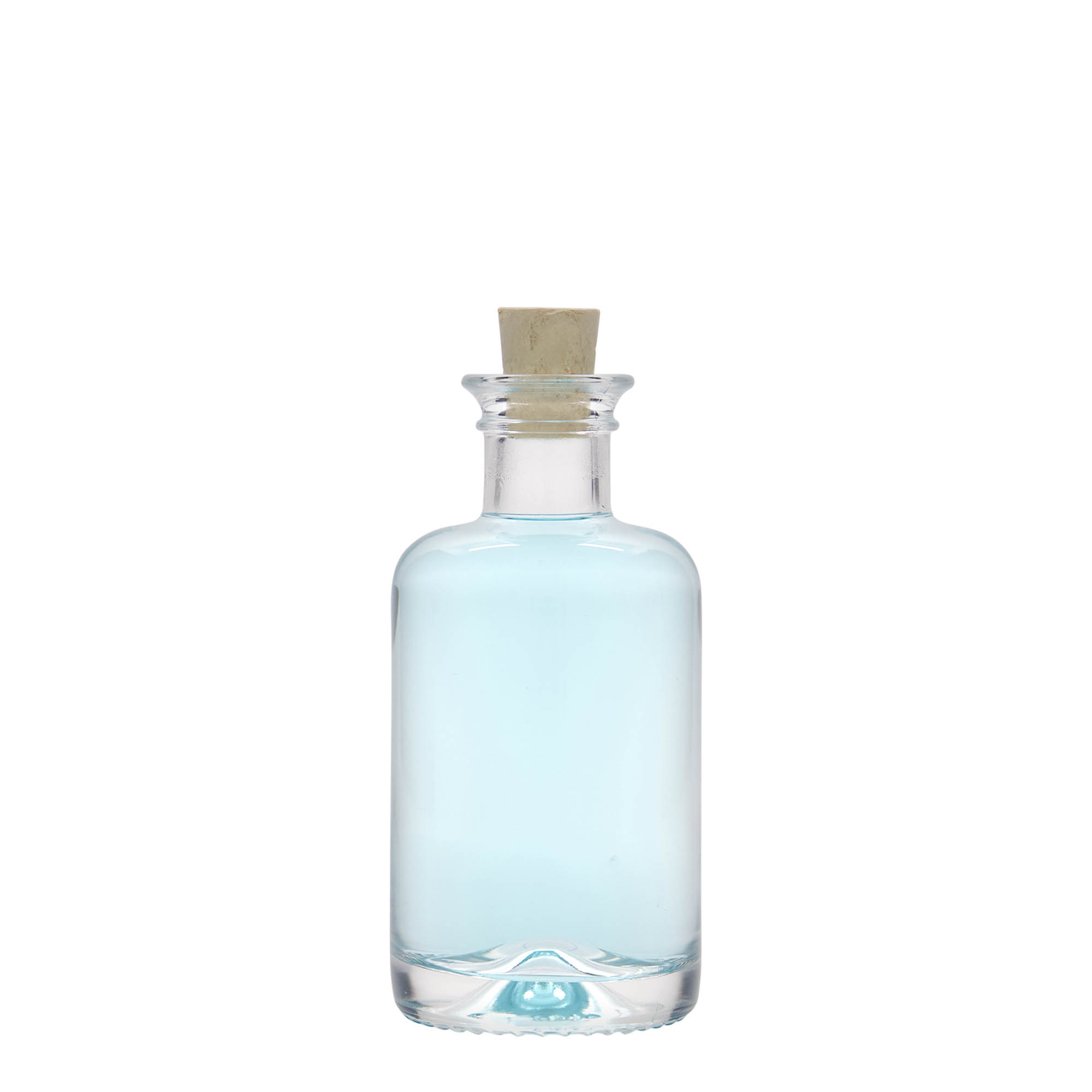 100 ml lasipullo apteekkarille, suuaukko: korkki