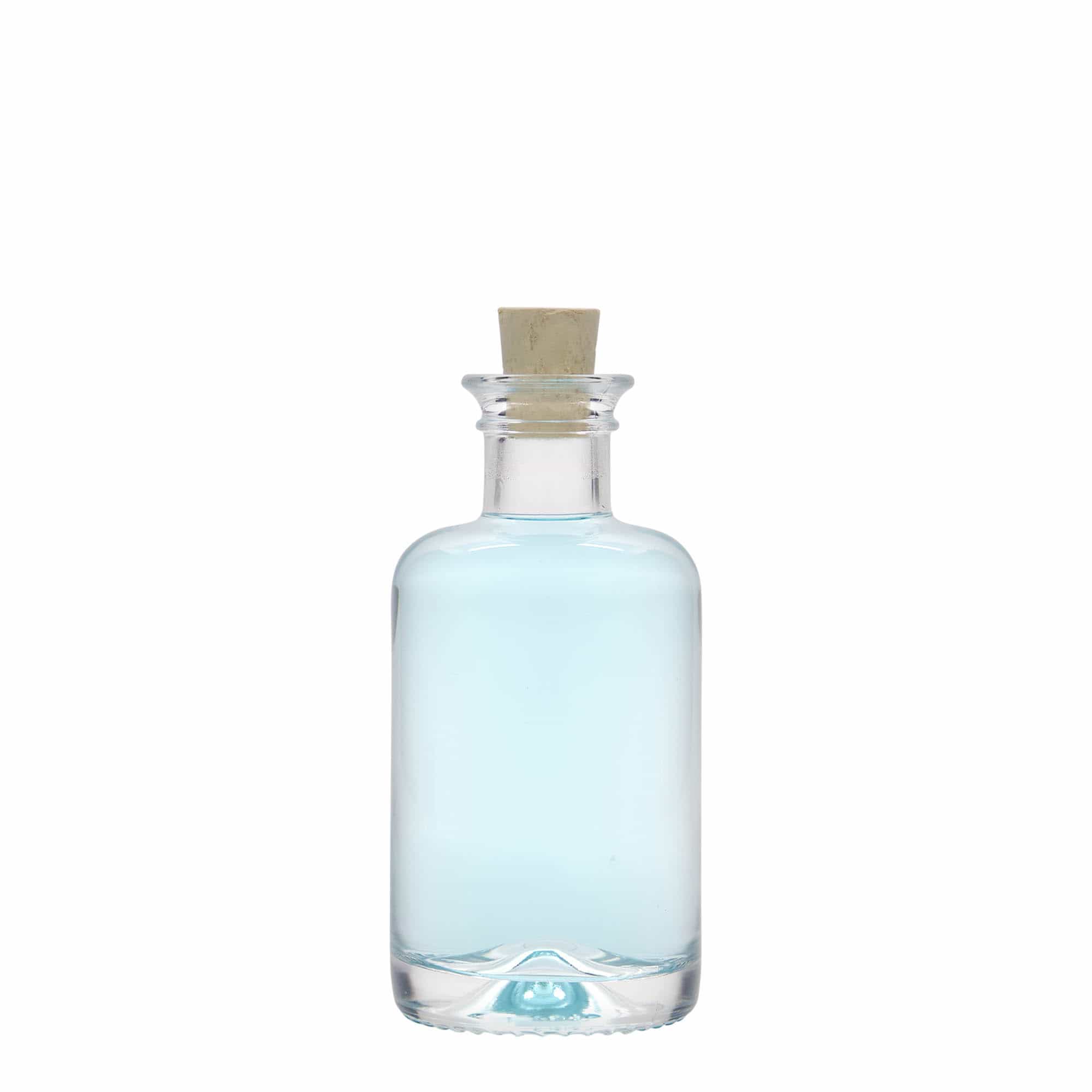 100 ml lasipullo apteekkarille, suuaukko: korkki