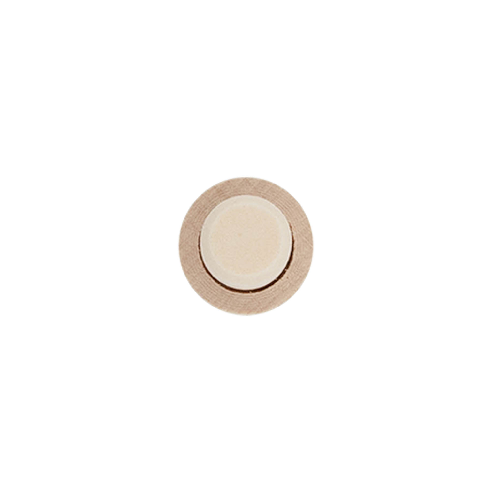 Kahvakorkki 14 mm, puu/muovi, suuaukolle: korkki