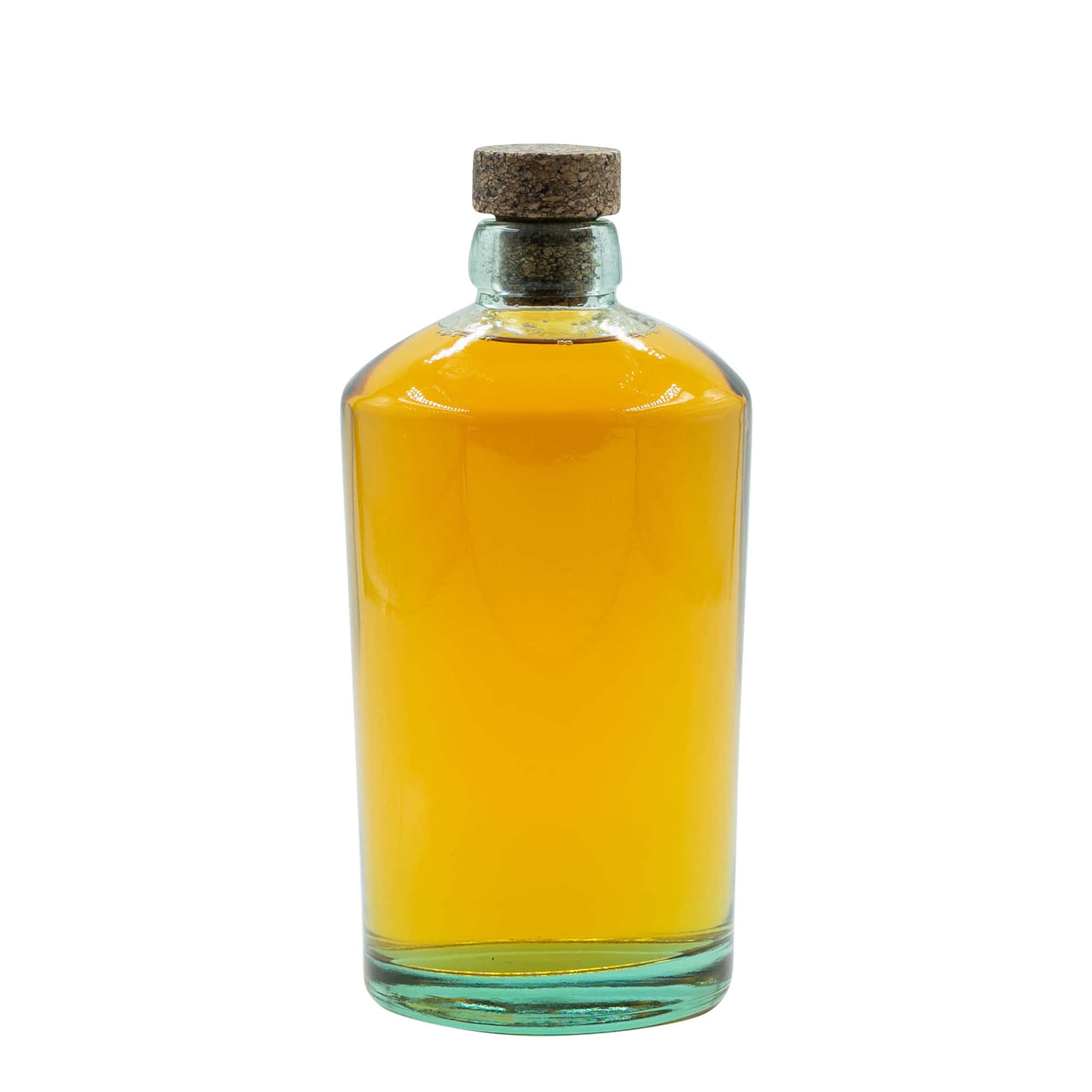 700 ml lasipullo 'Barrel', suu: korkki