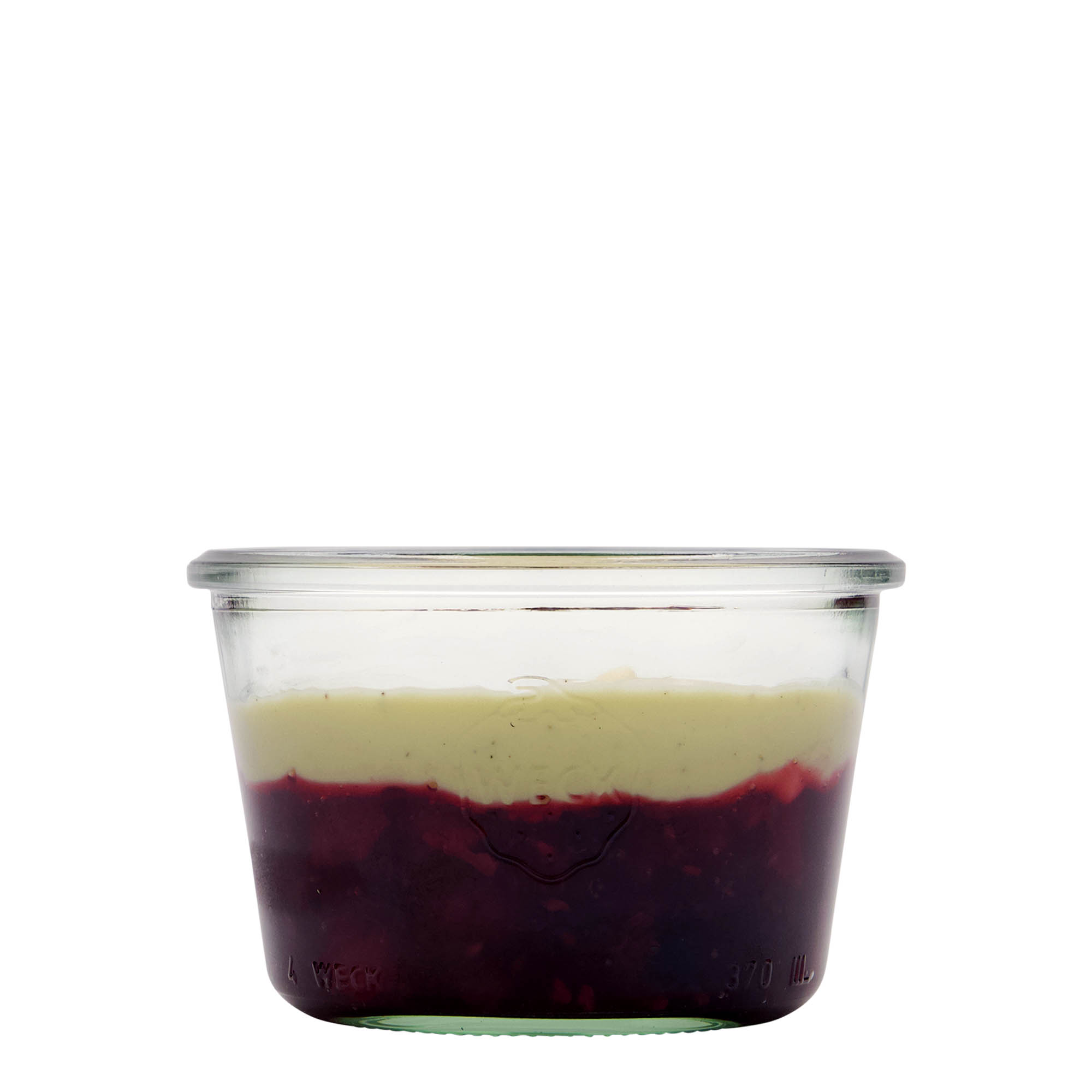 370 ml WECK-kaatopurkki, suu: pyöreä reuna