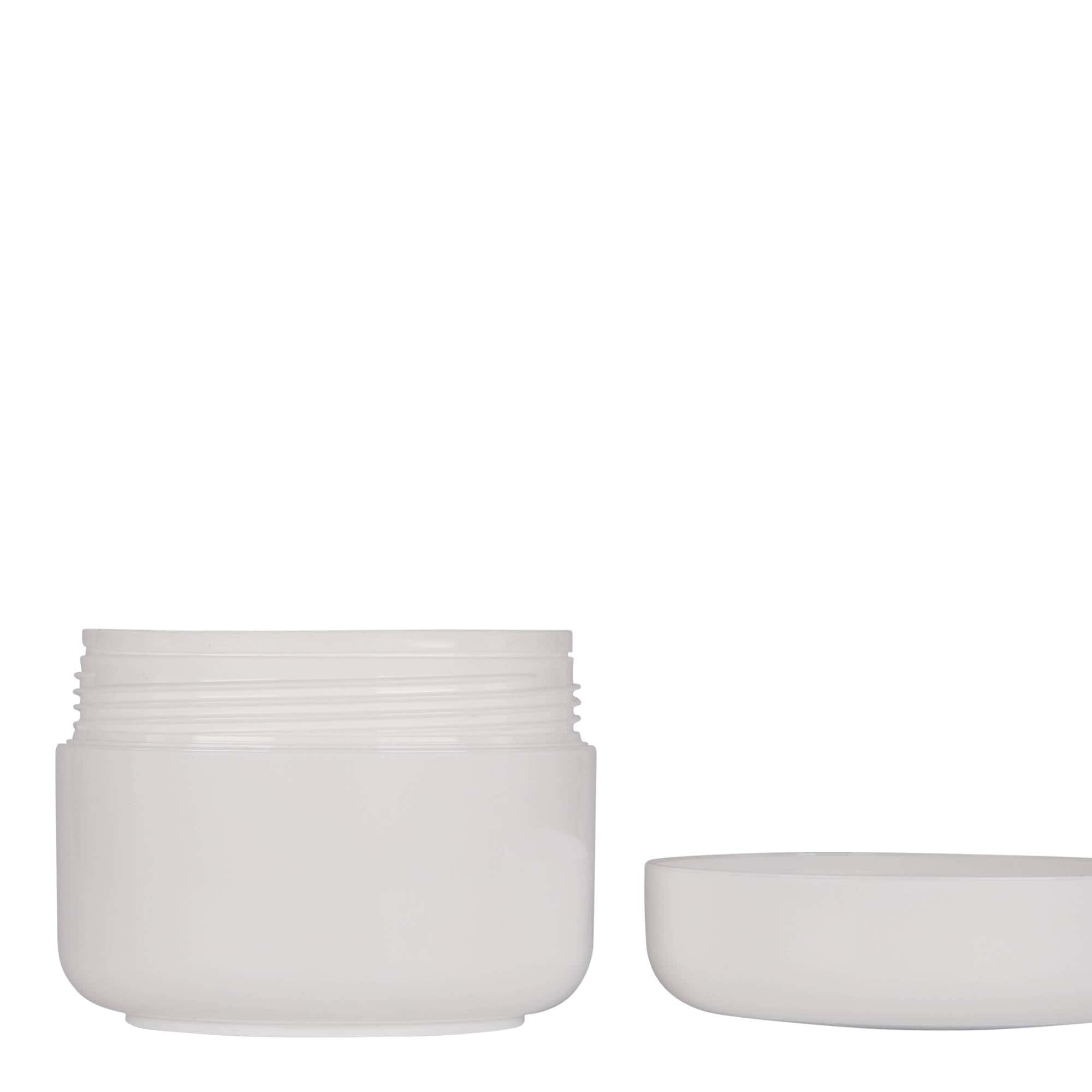 150 ml muovirasia 'Bianca', PP, valk., suu: Kierrekorkki