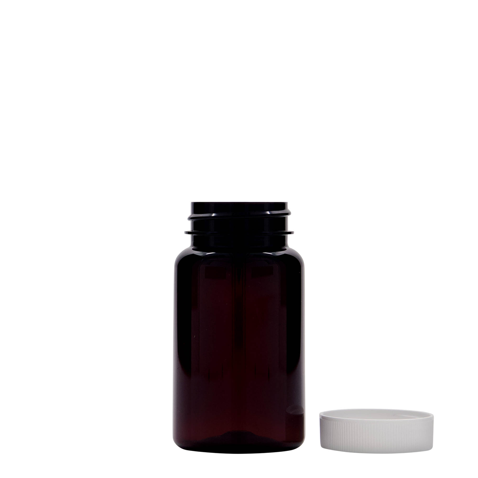 100 ml PET-pakkaus, muovi, ruskea, suuaukon koko: 38/400 100 ml PET-pakkaus, muovi, ruskea, suuaukon koko: 38/400