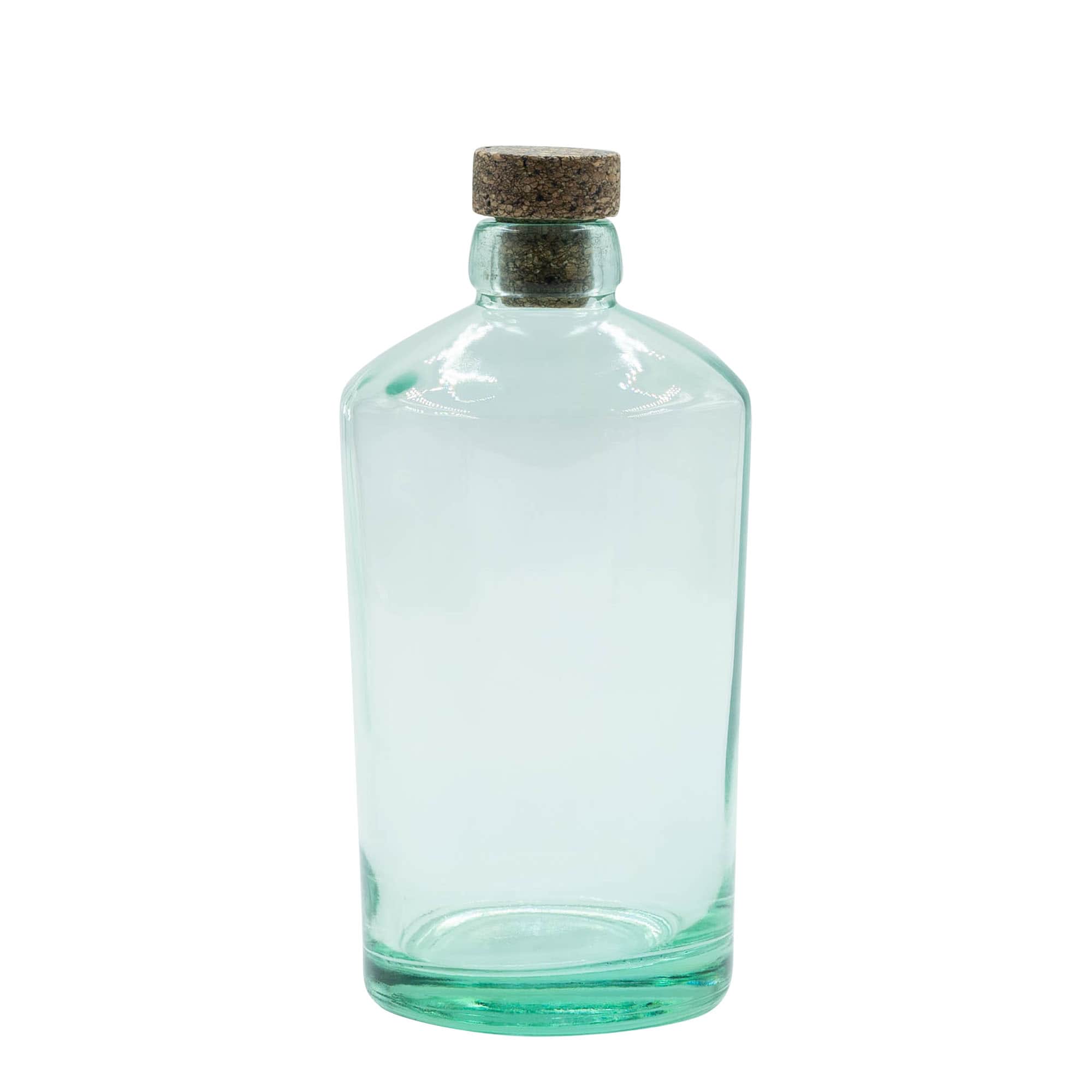 700 ml lasipullo 'Barrel', suuaukko: korkki