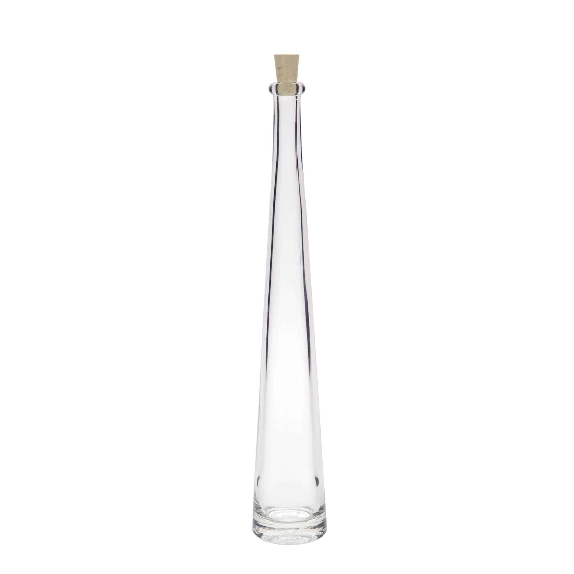 100 ml lasipullo 'Dama Rondo', suu: korkki