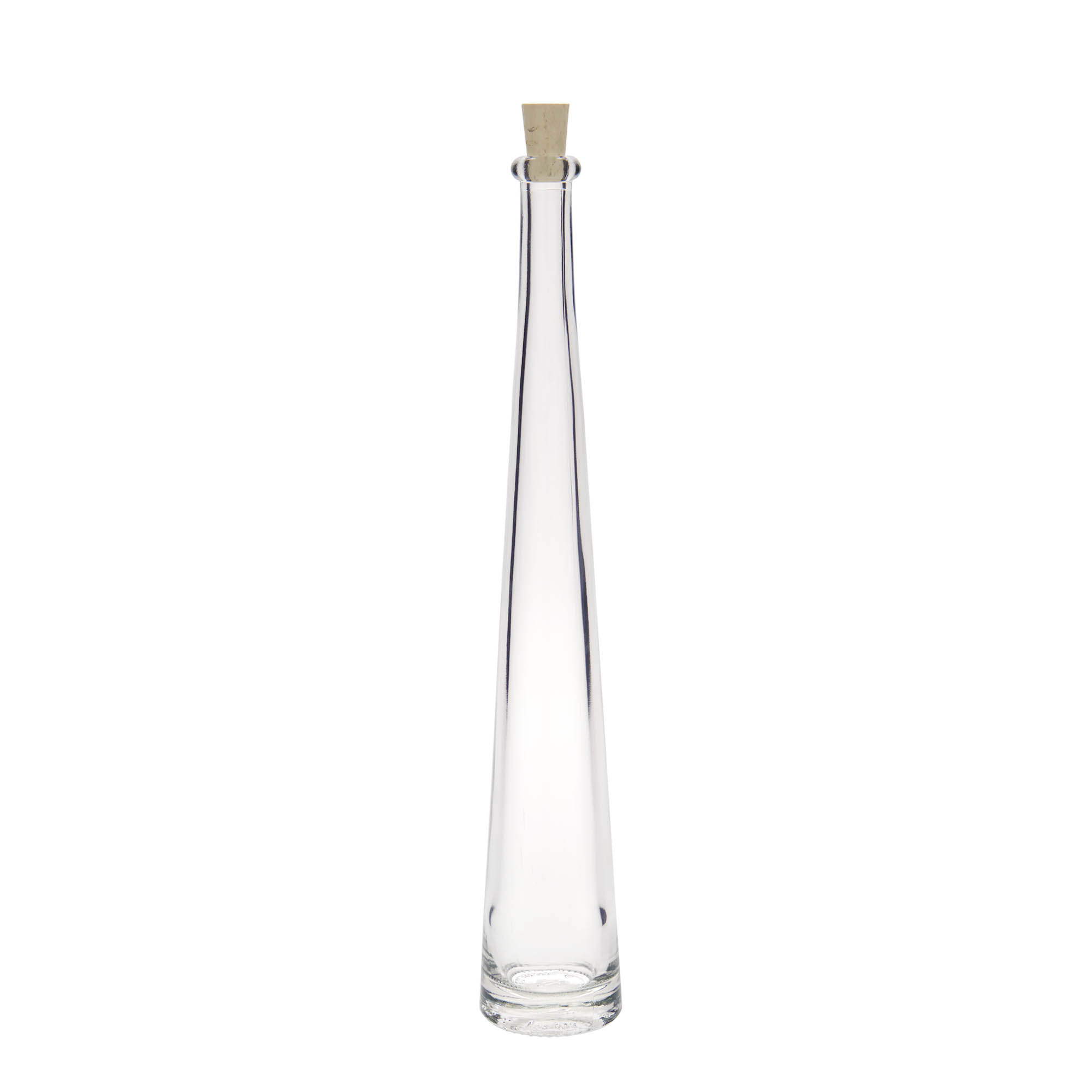 100 ml lasipullo 'Dama Rondo', suuaukko: korkki