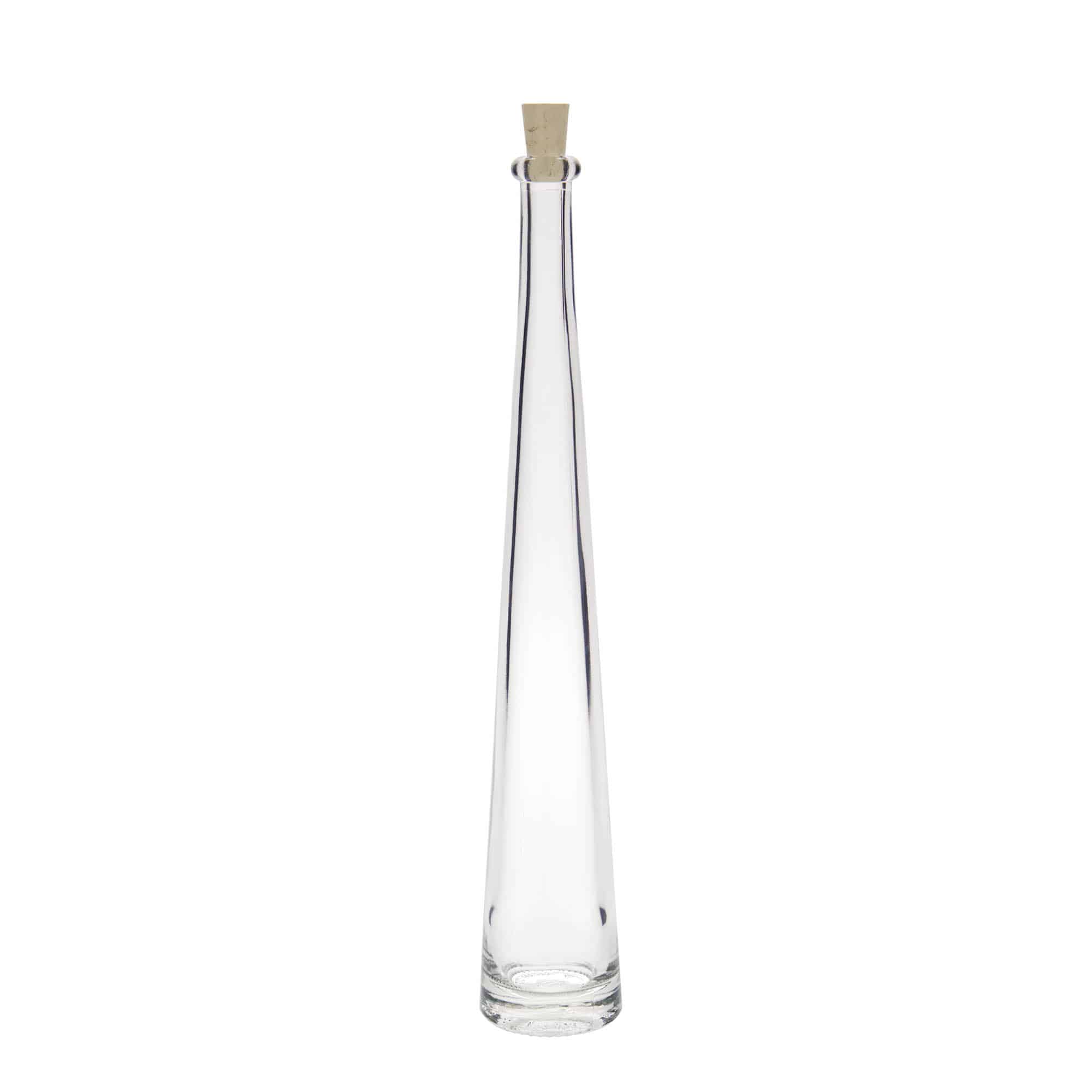 100 ml lasipullo 'Dama Rondo', suuaukko: korkki