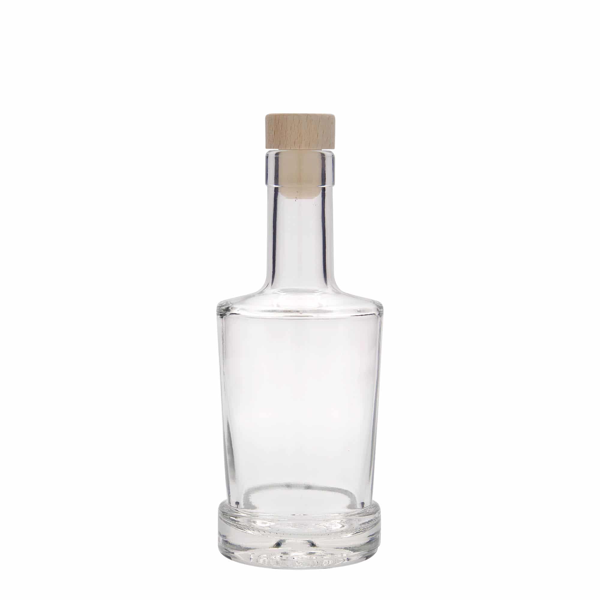 250 ml lasipullo 'Deborah', suu: korkki