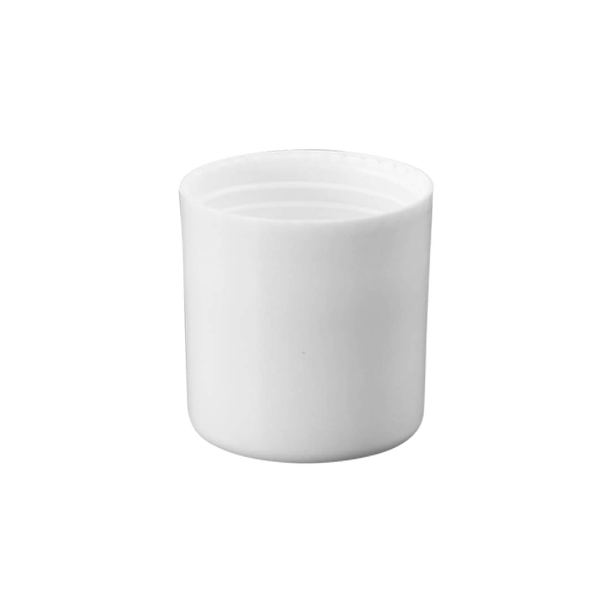 Korkki 50 ml roll-on-pulloon, PP-muovia, valkoinen, suukappaleelle: ruuvikorkki Korkki 50 ml roll-on-pulloon, PP-muovia, valkoinen, suukappaleelle: ruuvikorkki